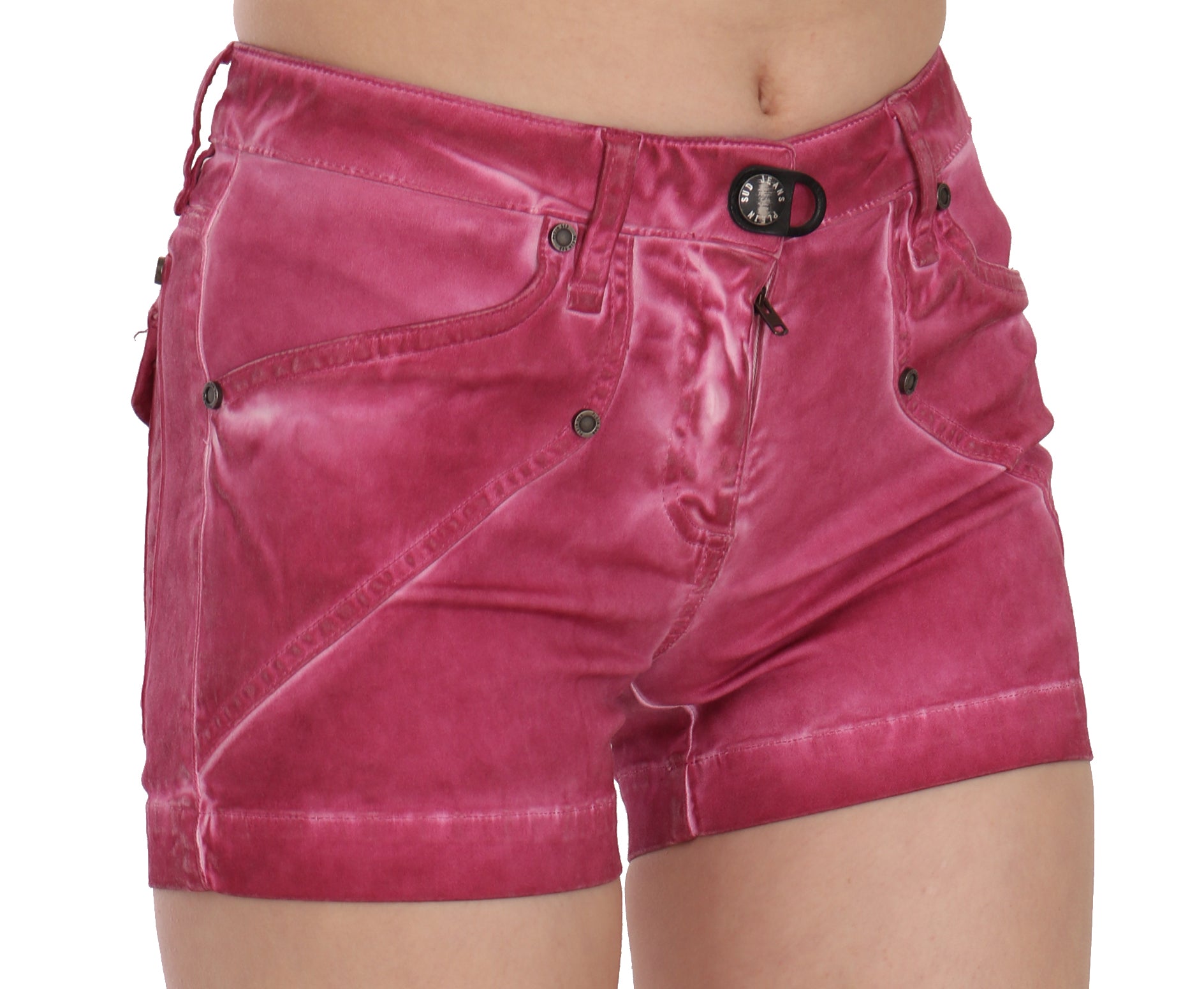 Σορτσάκι PLEIN SUD Chic Pink Washed Denim