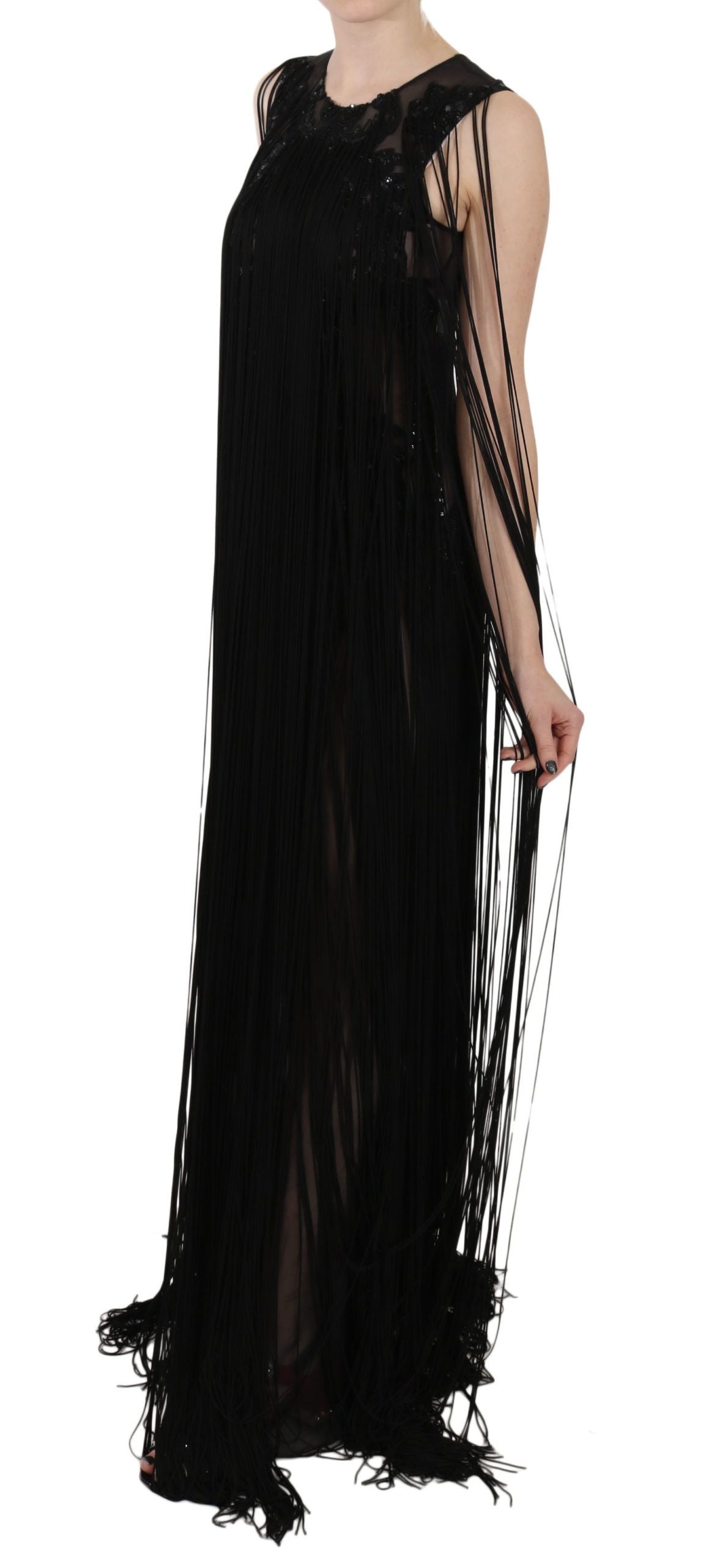 John Richmond Sheer Sequined Maxi Elegance Φόρεμα