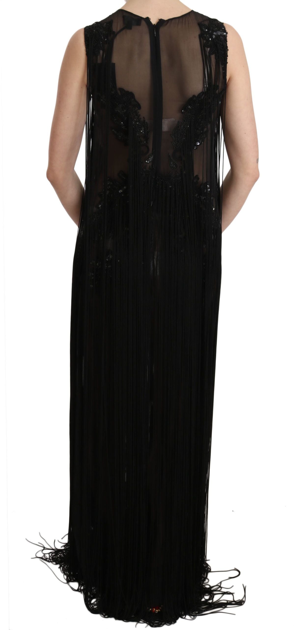 John Richmond Sheer Sequined Maxi Elegance Φόρεμα