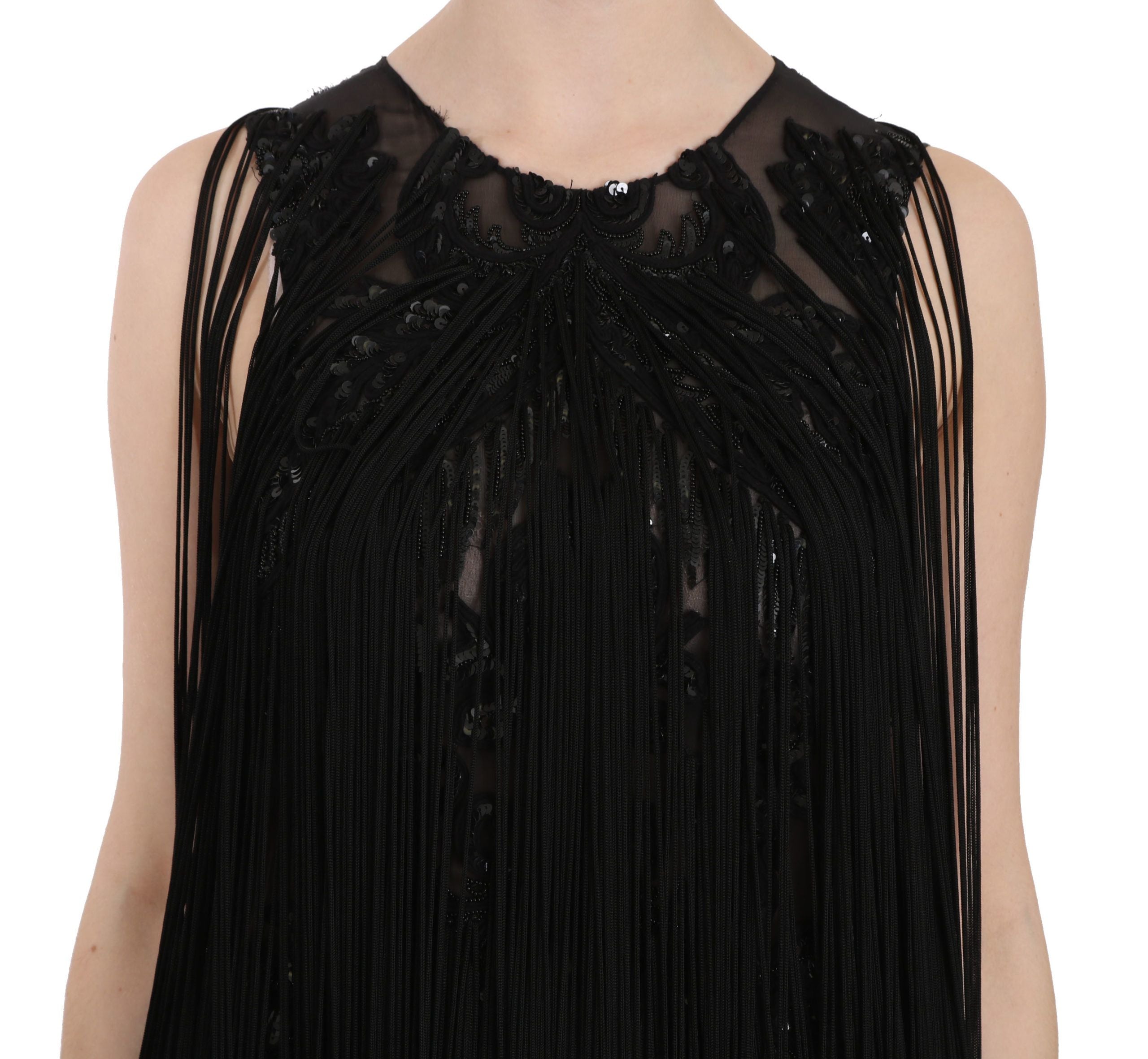 John Richmond Sheer Sequined Maxi Elegance Φόρεμα