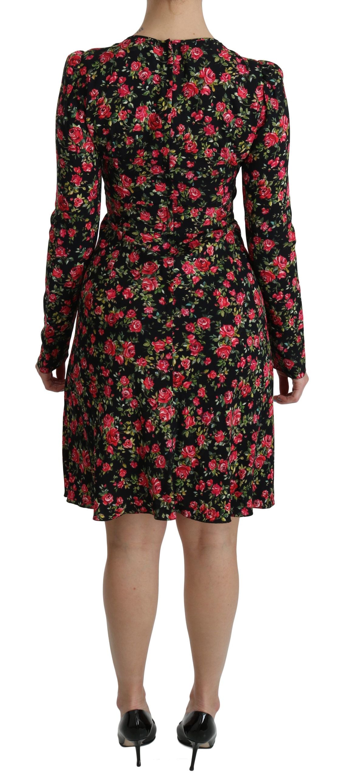 Φόρεμα Dolce &amp; Gabbana Floral Viscose Line A μέχρι το γόνατο