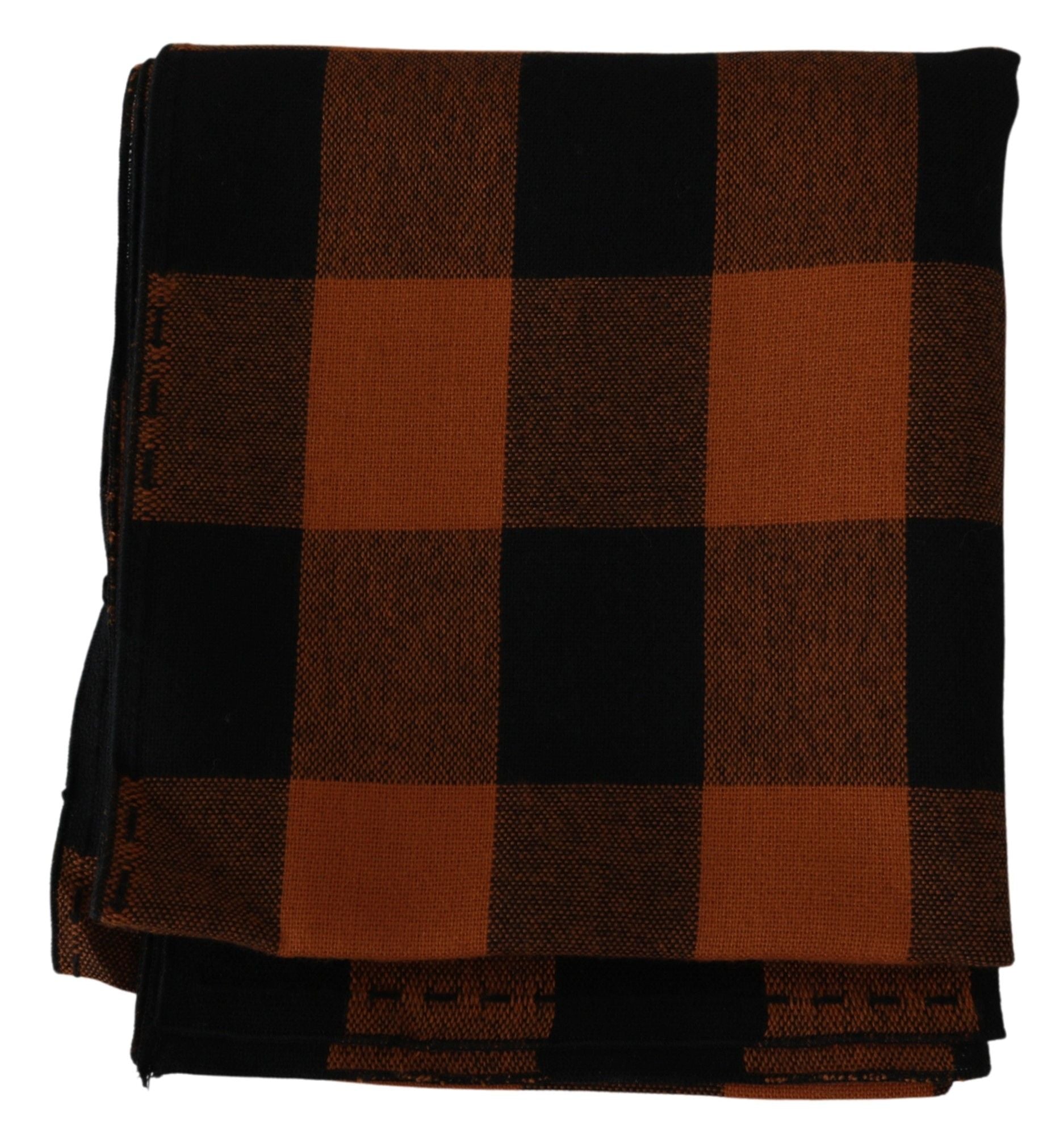 Κοστούμι National Chic Orange Check Wool Blend μαντίλι