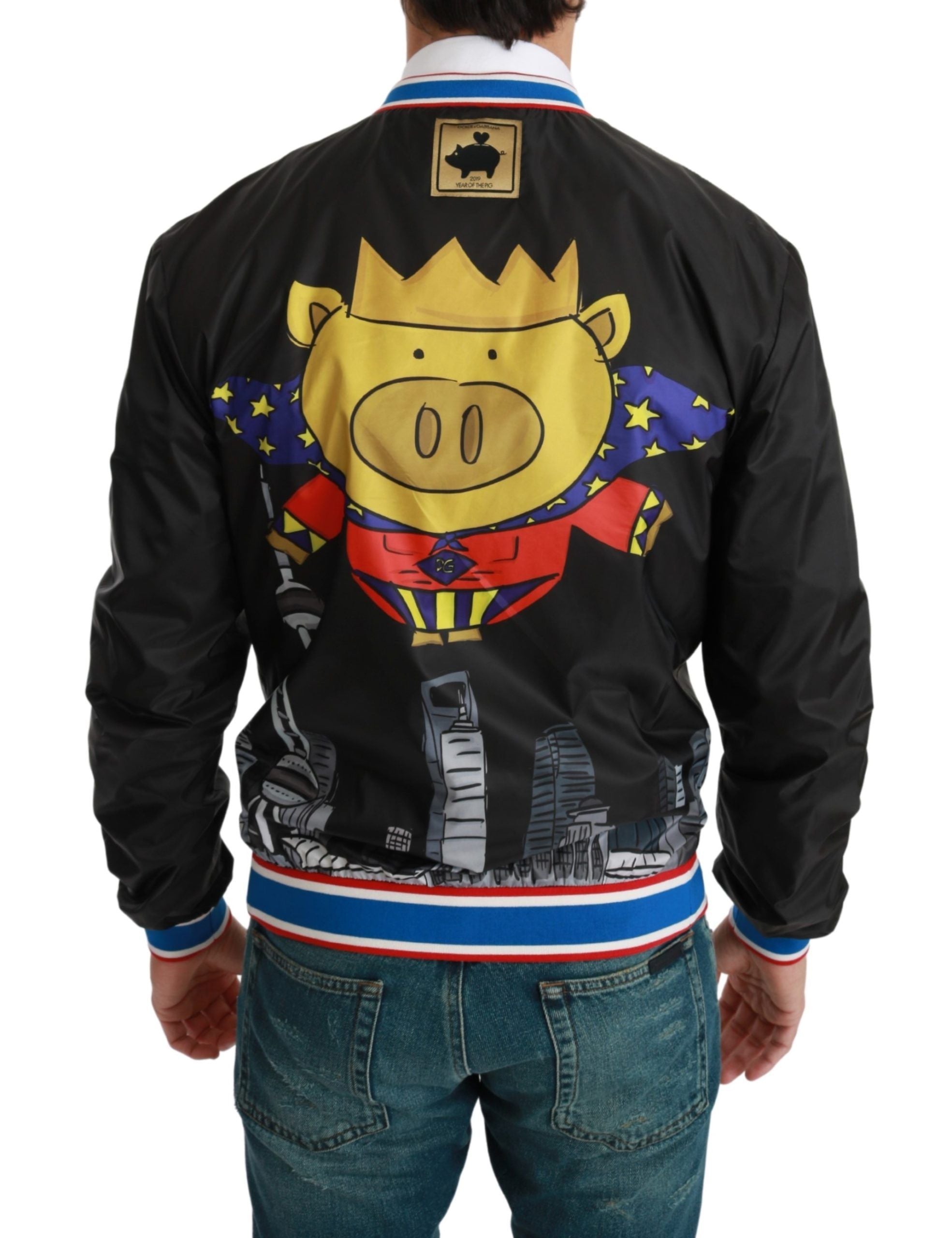 Dolce &amp; Gabbana Elegant πολύχρωμο Motive Bomber Jacket