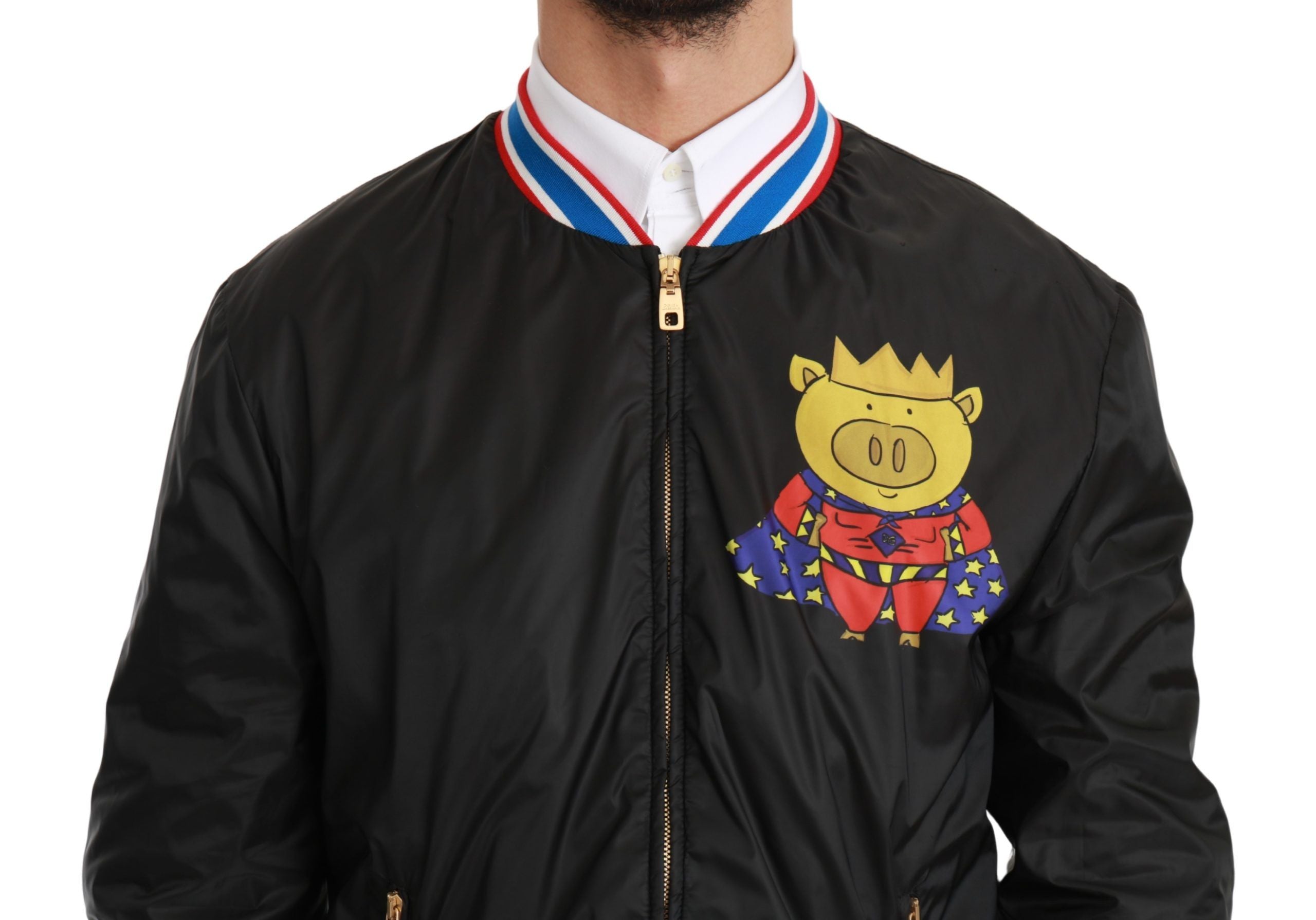 Dolce &amp; Gabbana Elegant πολύχρωμο Motive Bomber Jacket