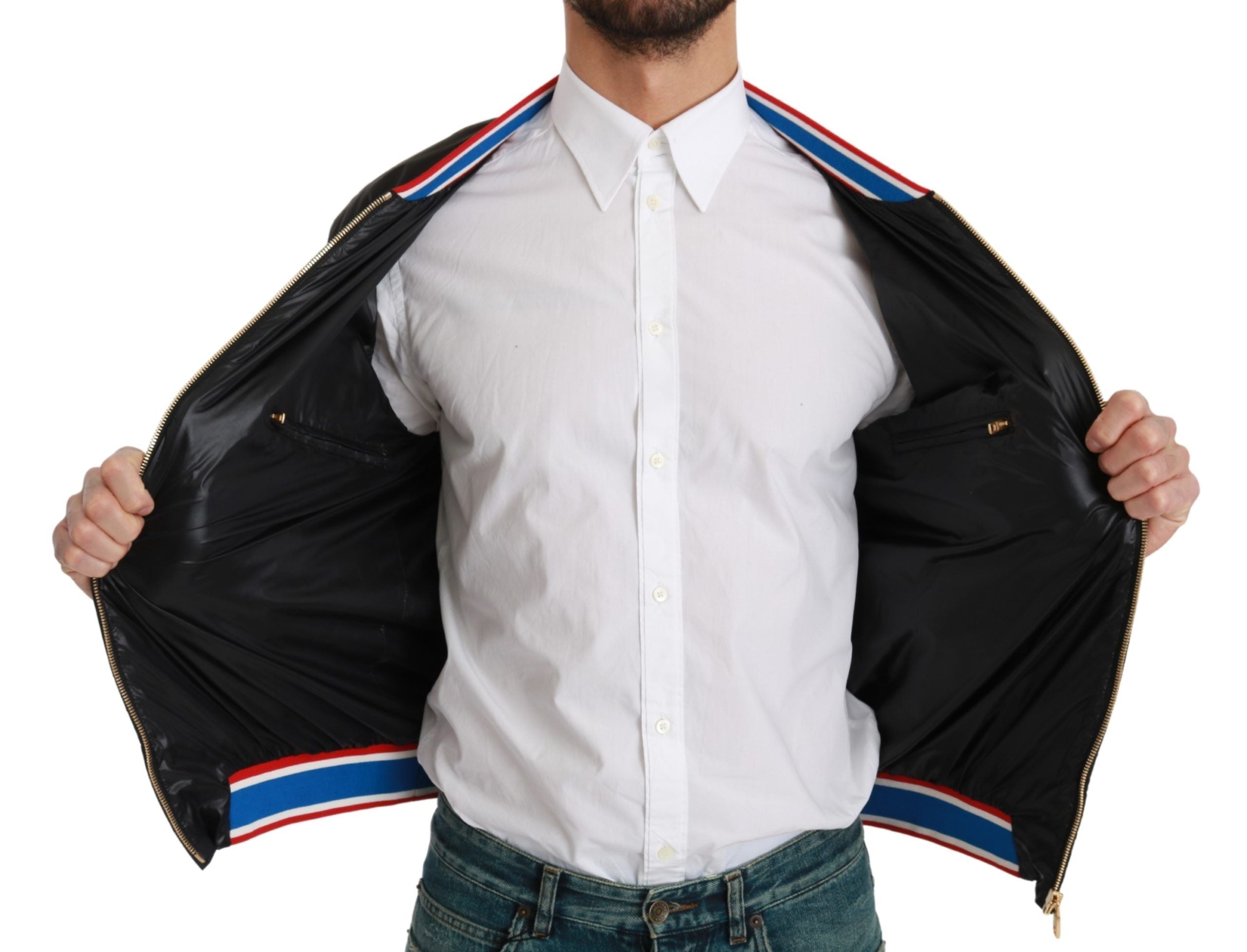 Dolce &amp; Gabbana Elegant πολύχρωμο Motive Bomber Jacket