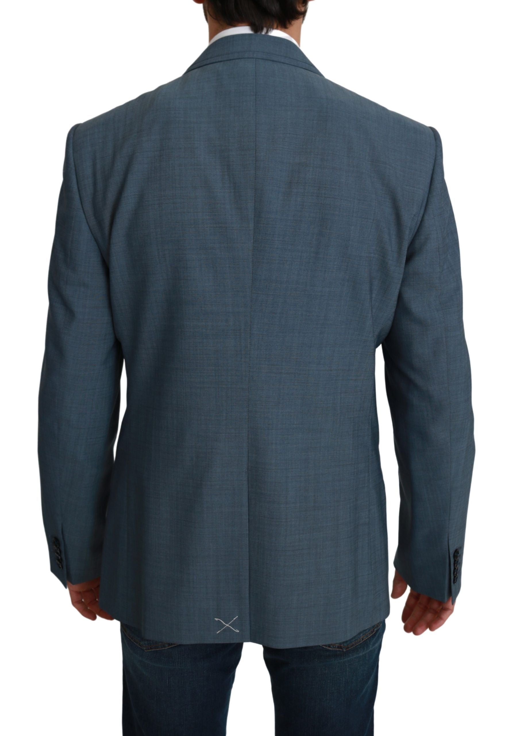 Dolce &amp; Gabbana Elegant Light Blue Slim Fit Blazer