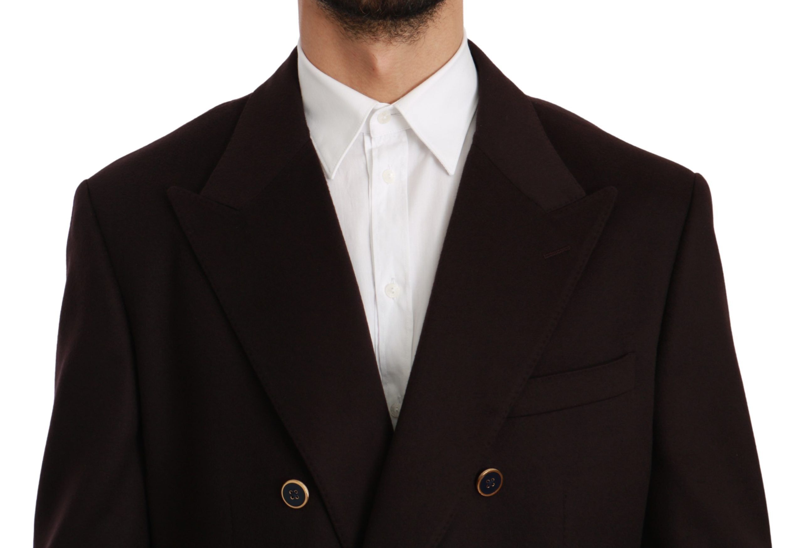 Dolce &amp; Gabbana Elegant Bordeaux Taormina Cashmere Blazer