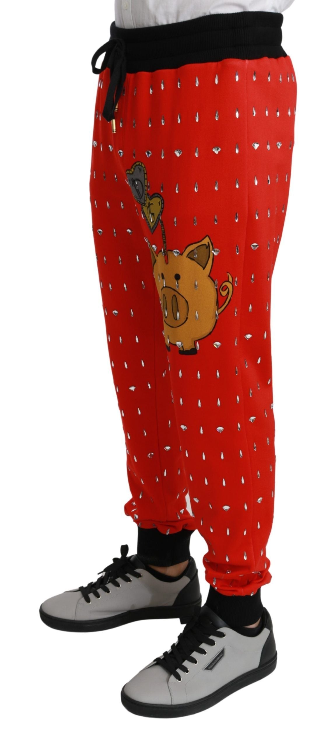 Φούτερ με στάμπα Dolce &amp; Gabbana Chic Red Piggy Bank