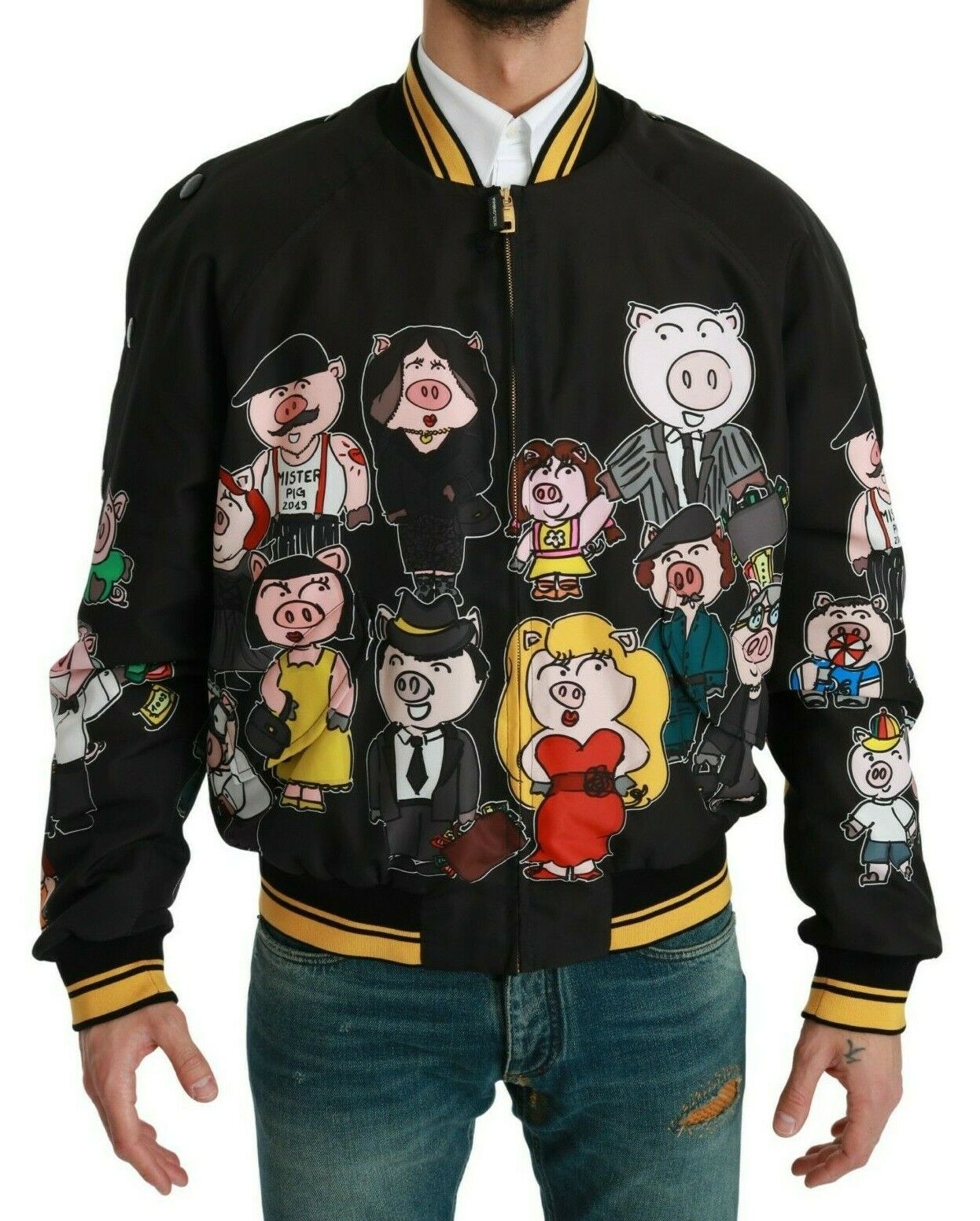 Μπουφάν Dolce &amp; Gabbana Multicolor Motive Bomber Style