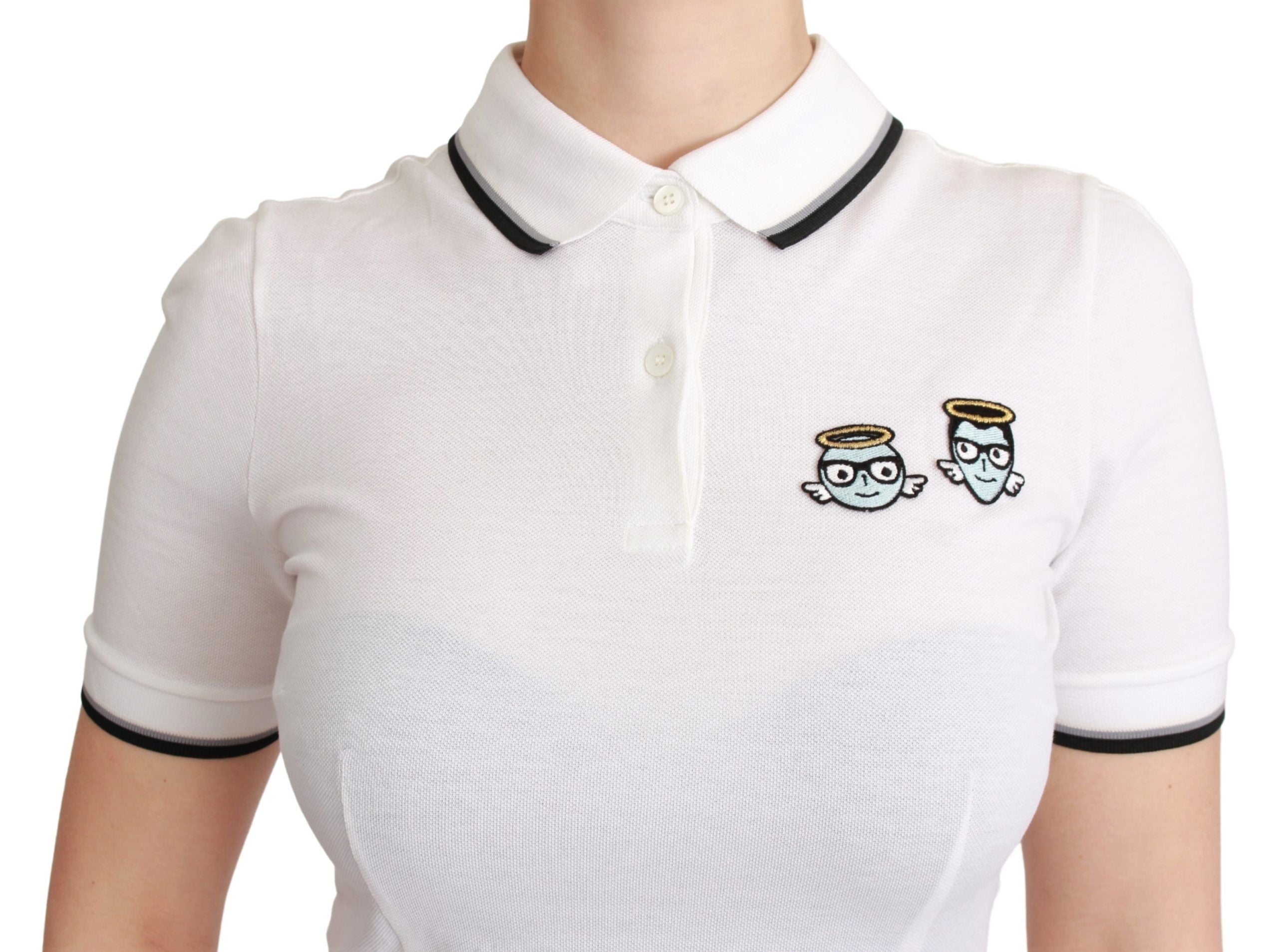 Μπλουζάκι Dolce &amp; Gabbana Chic Polo Angel Embroidered