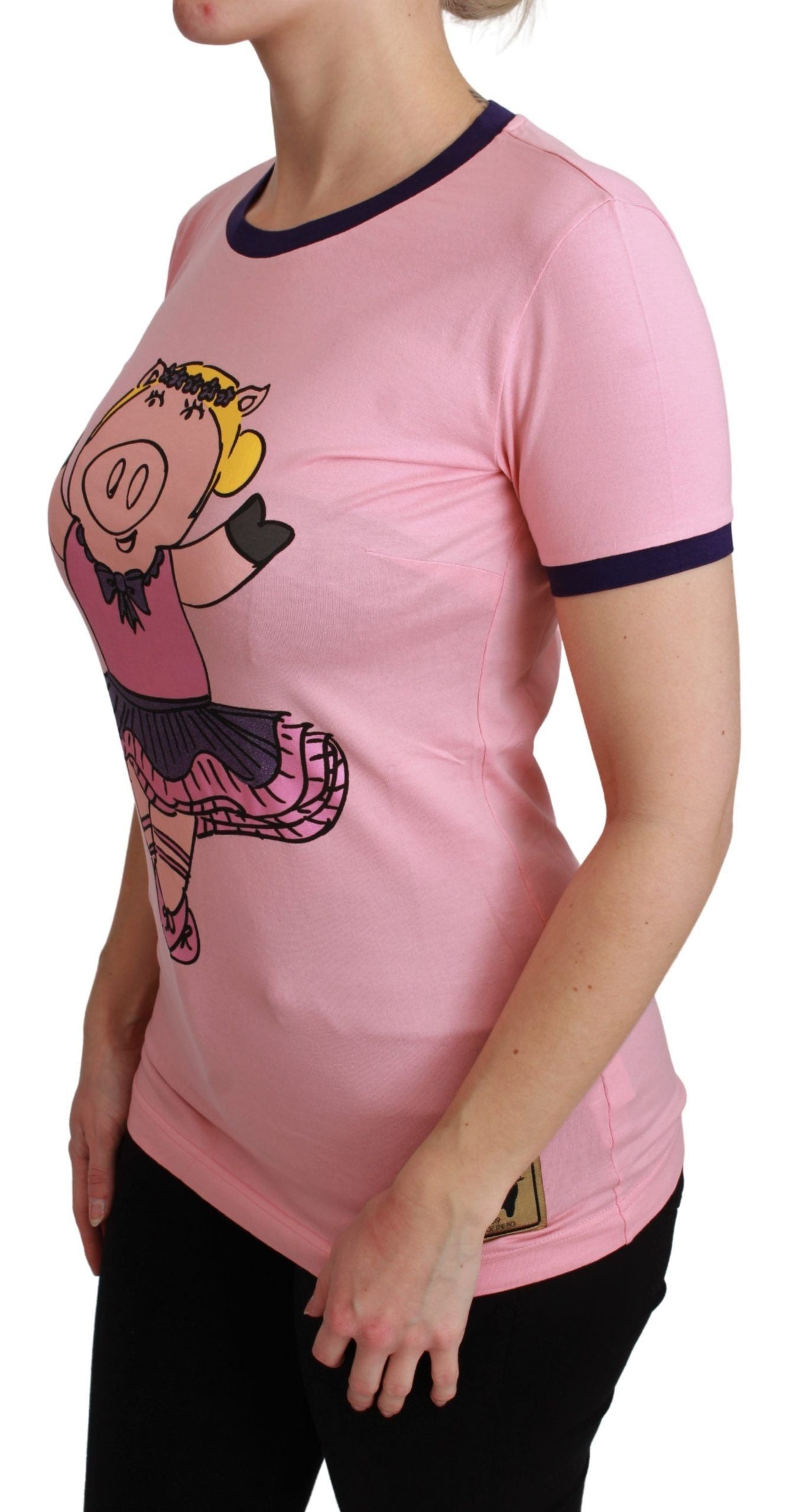 T-Shirt Dolce &amp; Gabbana Pink Crewneck Year of the Pig