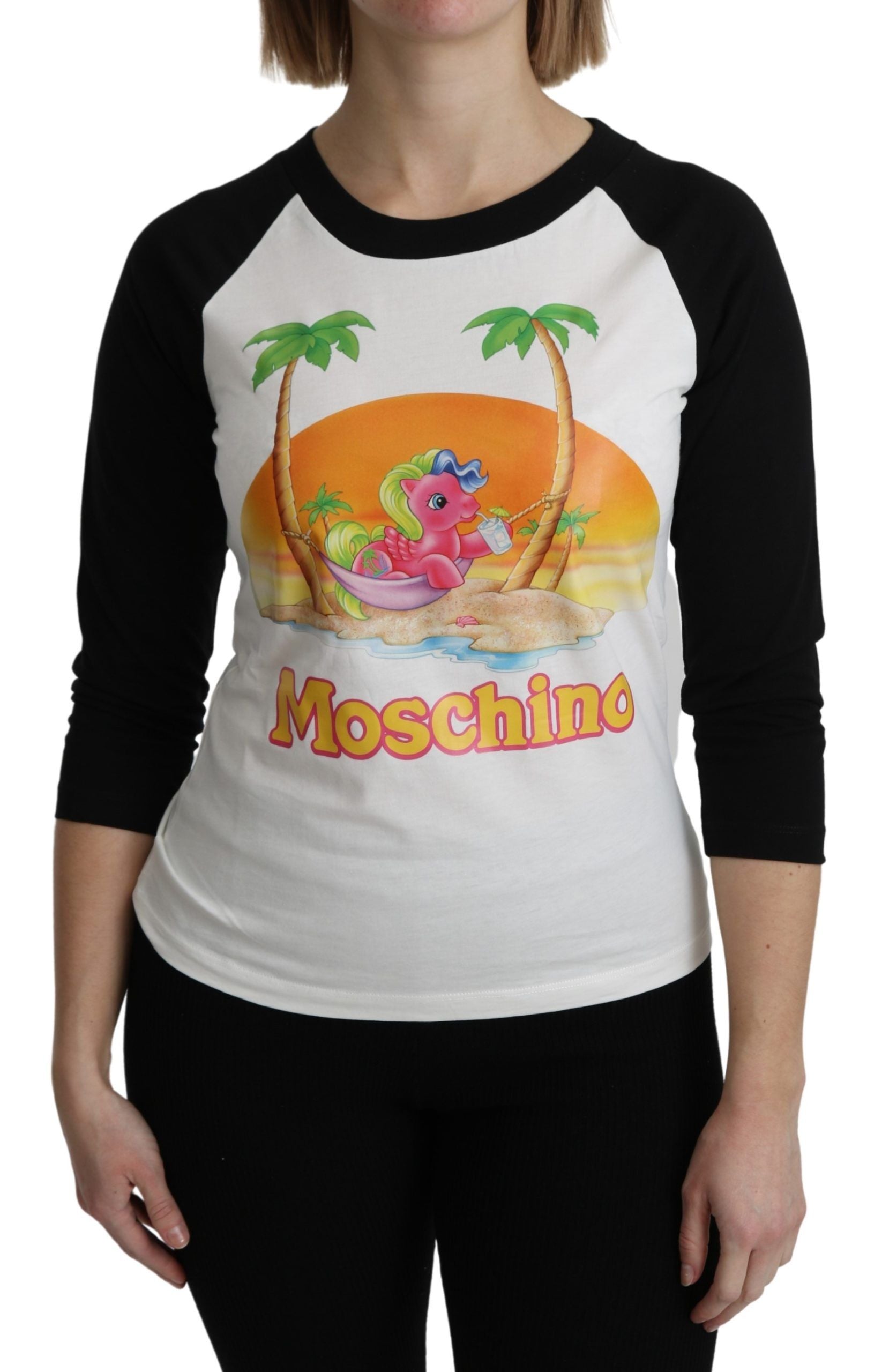 Μπλουζάκι από βαμβακερό λαιμό Moschino Chic My Little Pony Crew