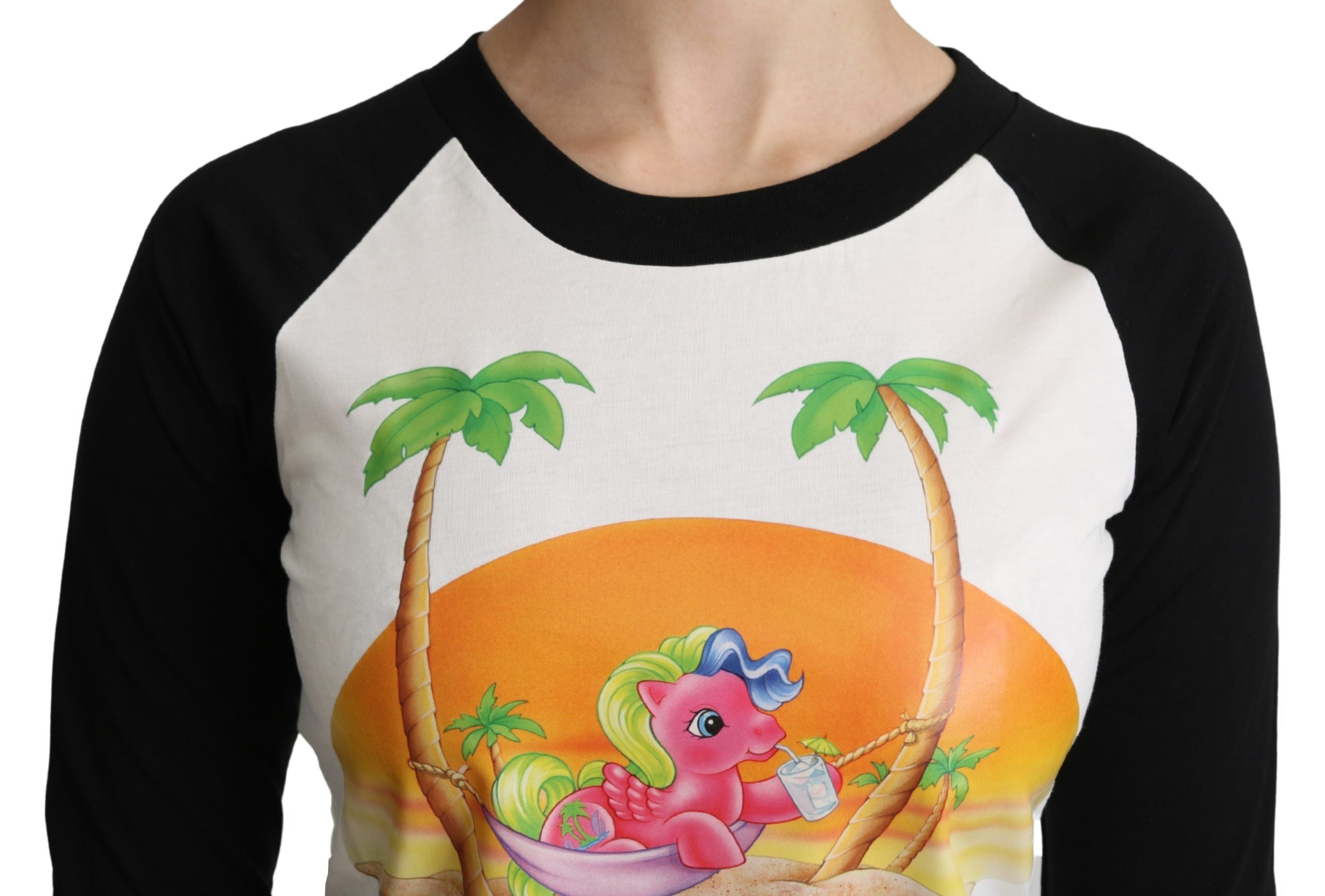 Μπλουζάκι από βαμβακερό λαιμό Moschino Chic My Little Pony Crew