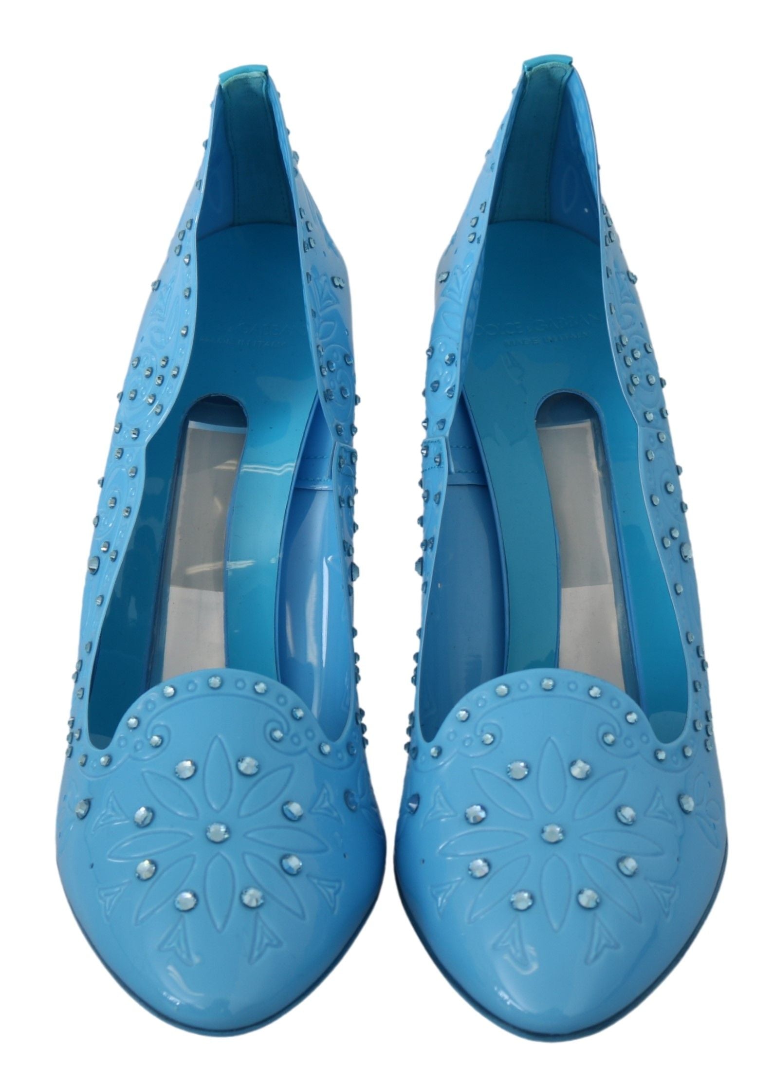 Αντλίες Dolce &amp; Gabbana Crystal Embellished Blue Cinderella Pumps