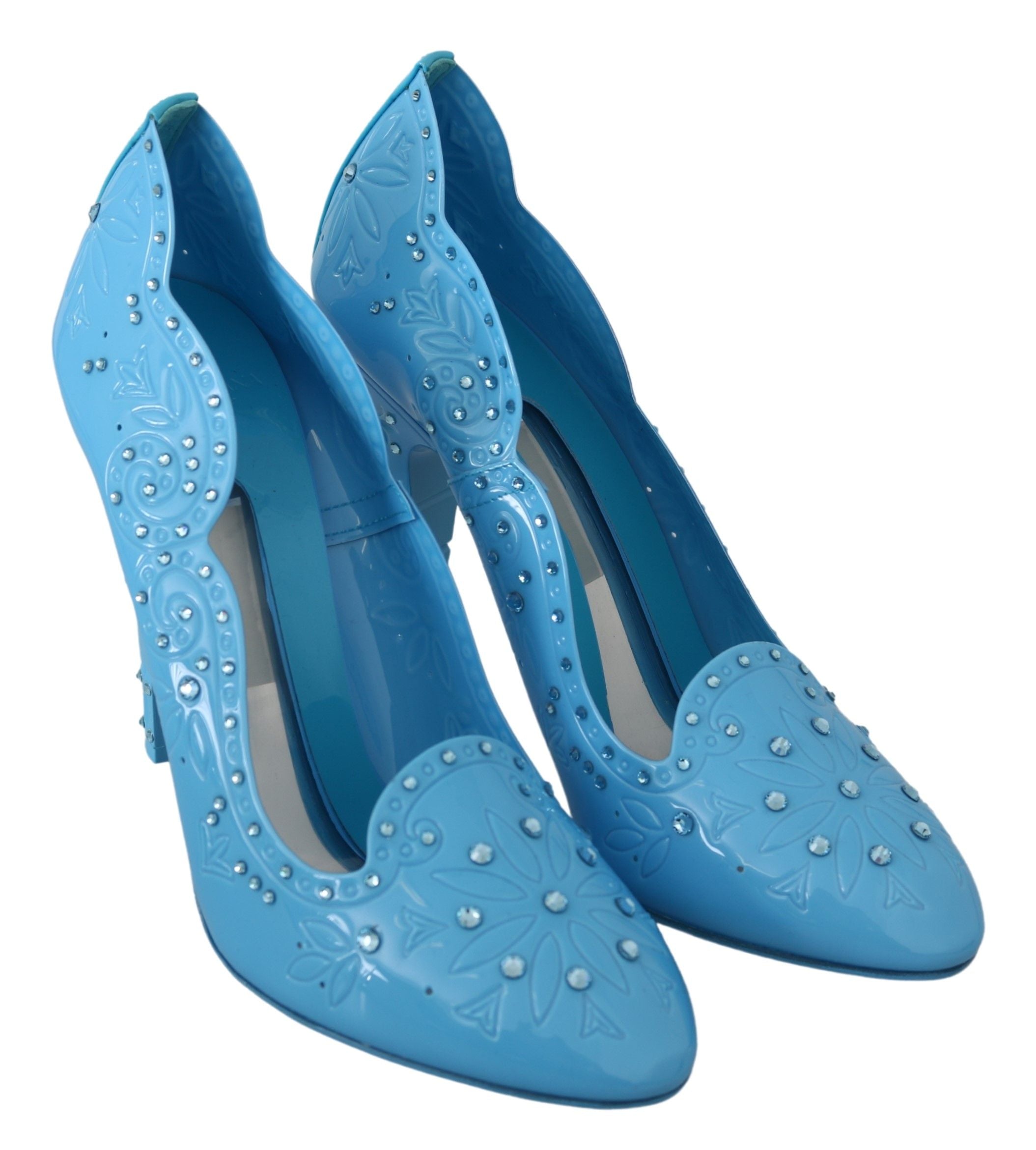 Αντλίες Dolce &amp; Gabbana Crystal Embellished Blue Cinderella Pumps