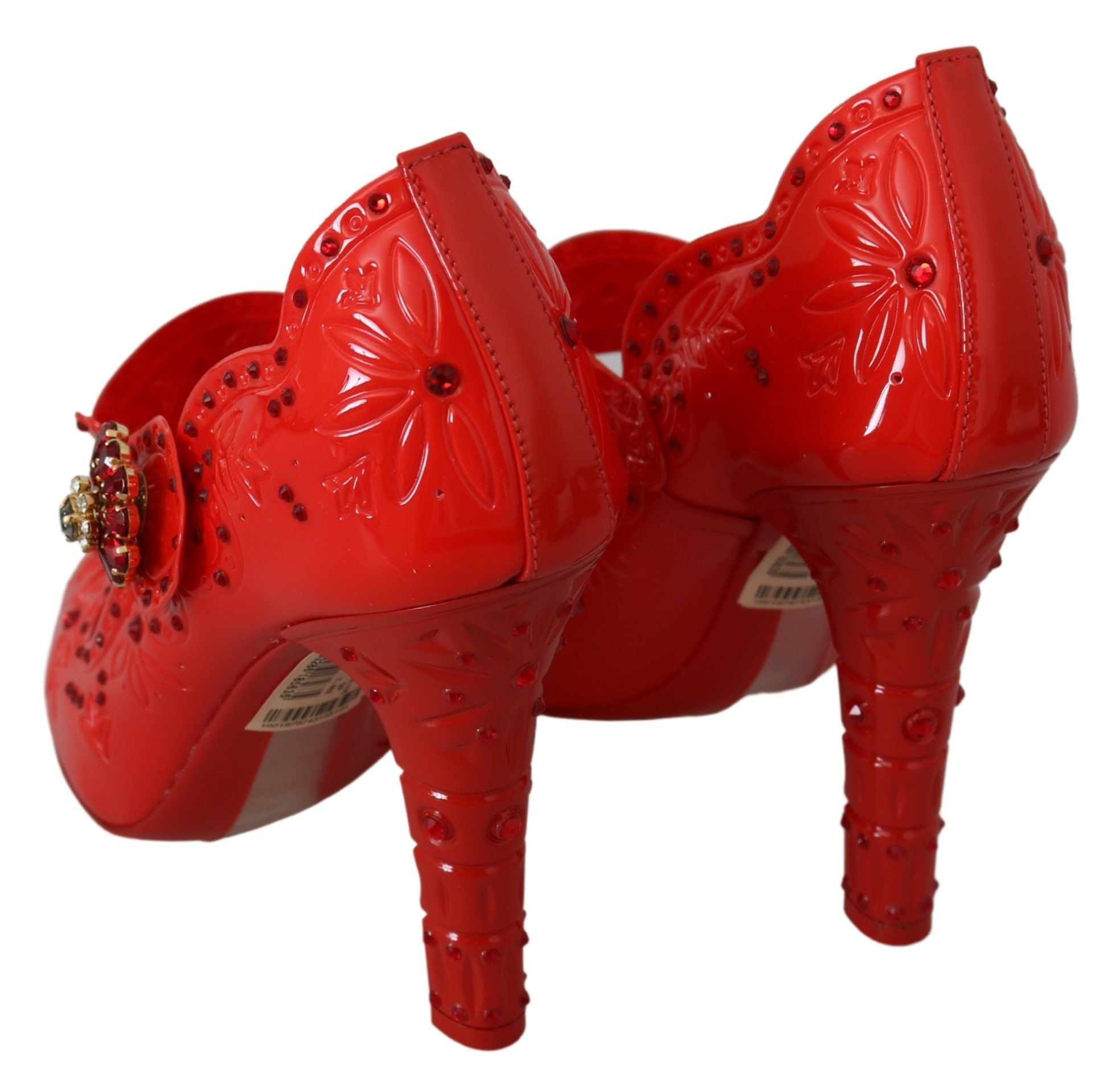 Dolce &amp; Gabbana Chic Red Crystal Pumps Cinderella