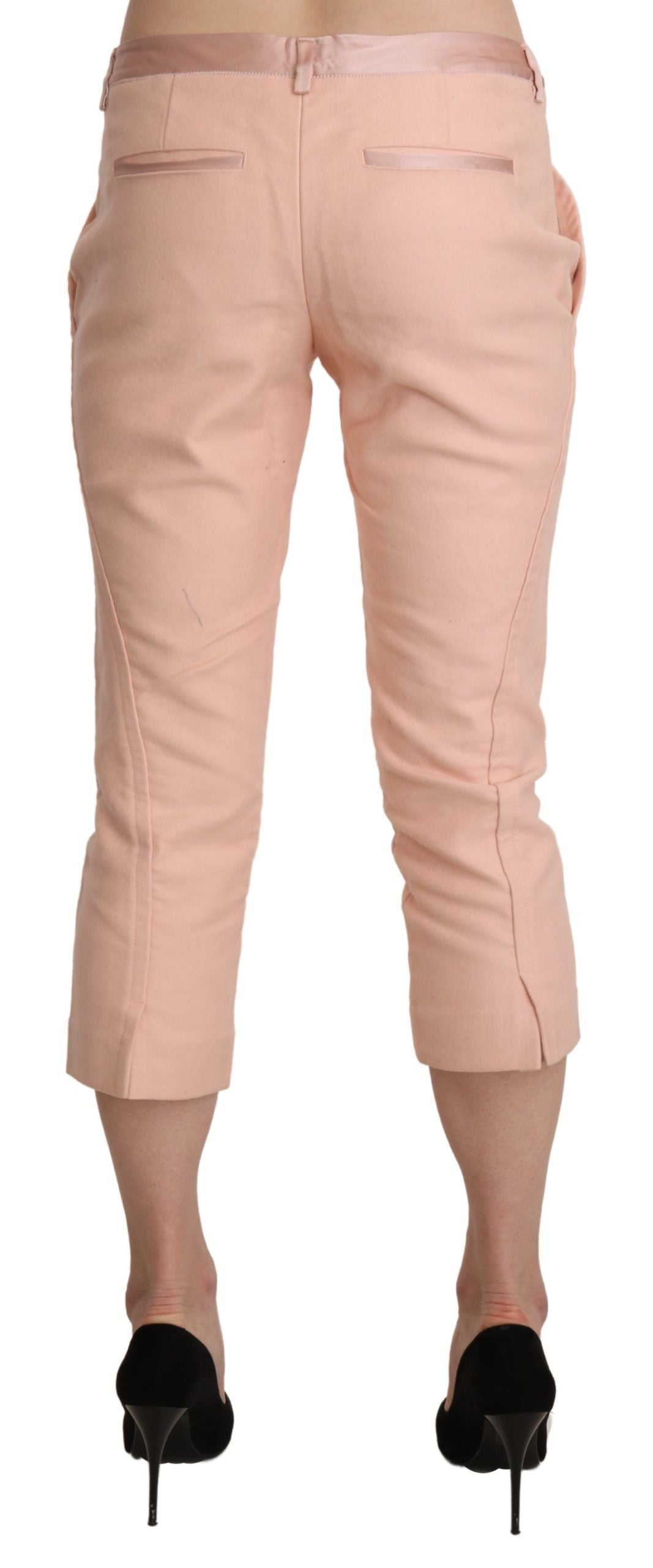 Παντελόνι Ermanno Scervino Chic Pink Skinny Capri