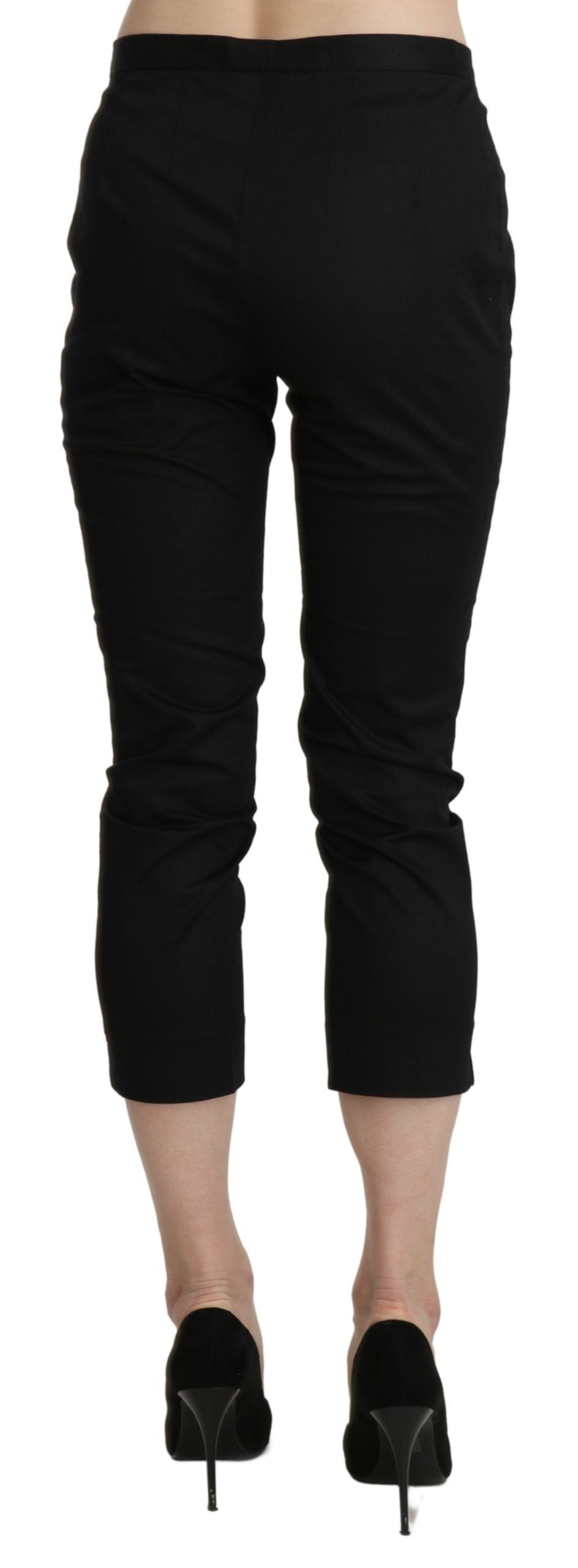 BENCIVENGA Elegant High Waist Skinny Cropped Pants