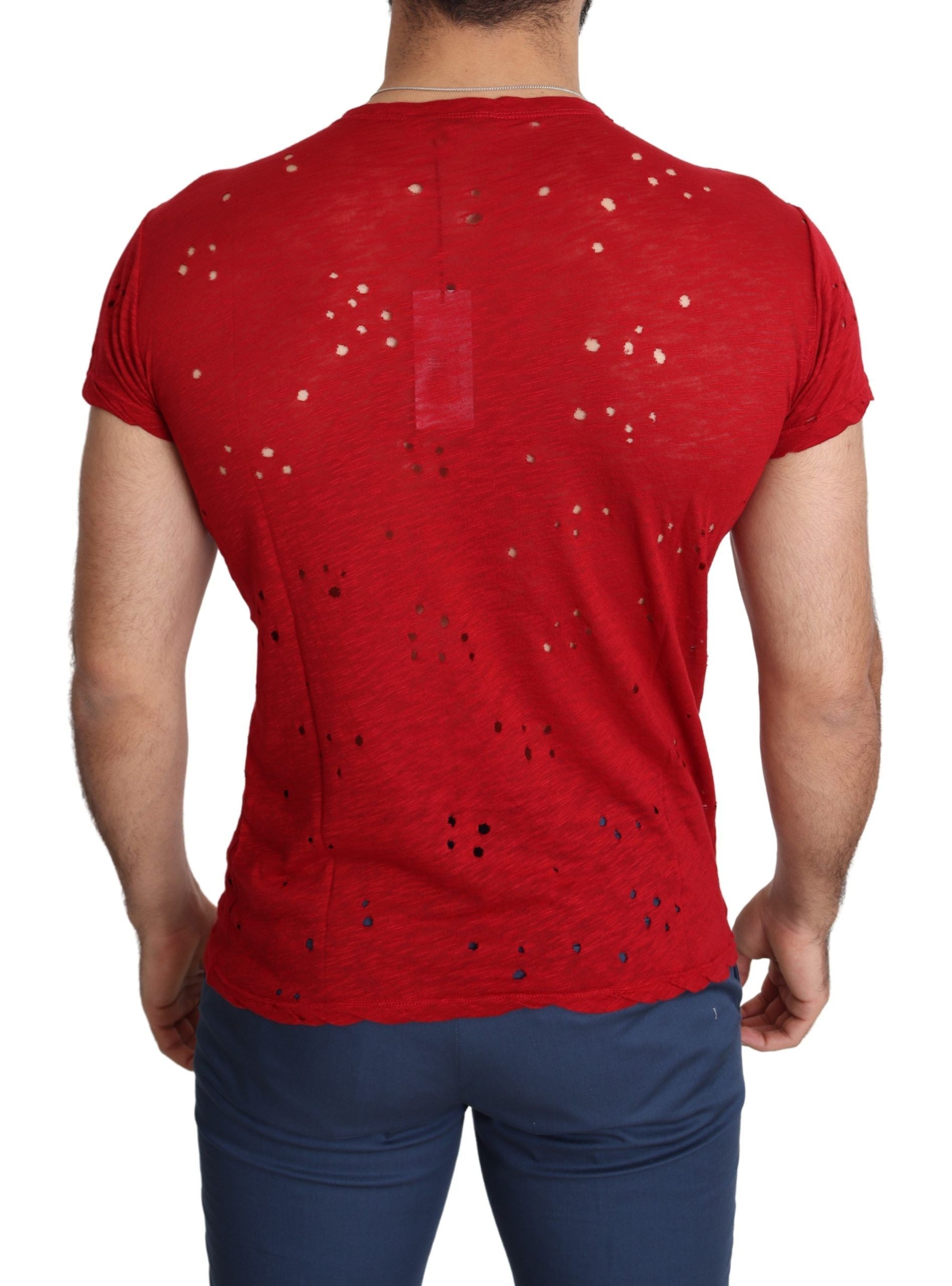 Guess Radiant Red Cotton Tee Τέλειο για καθημερινό στυλ