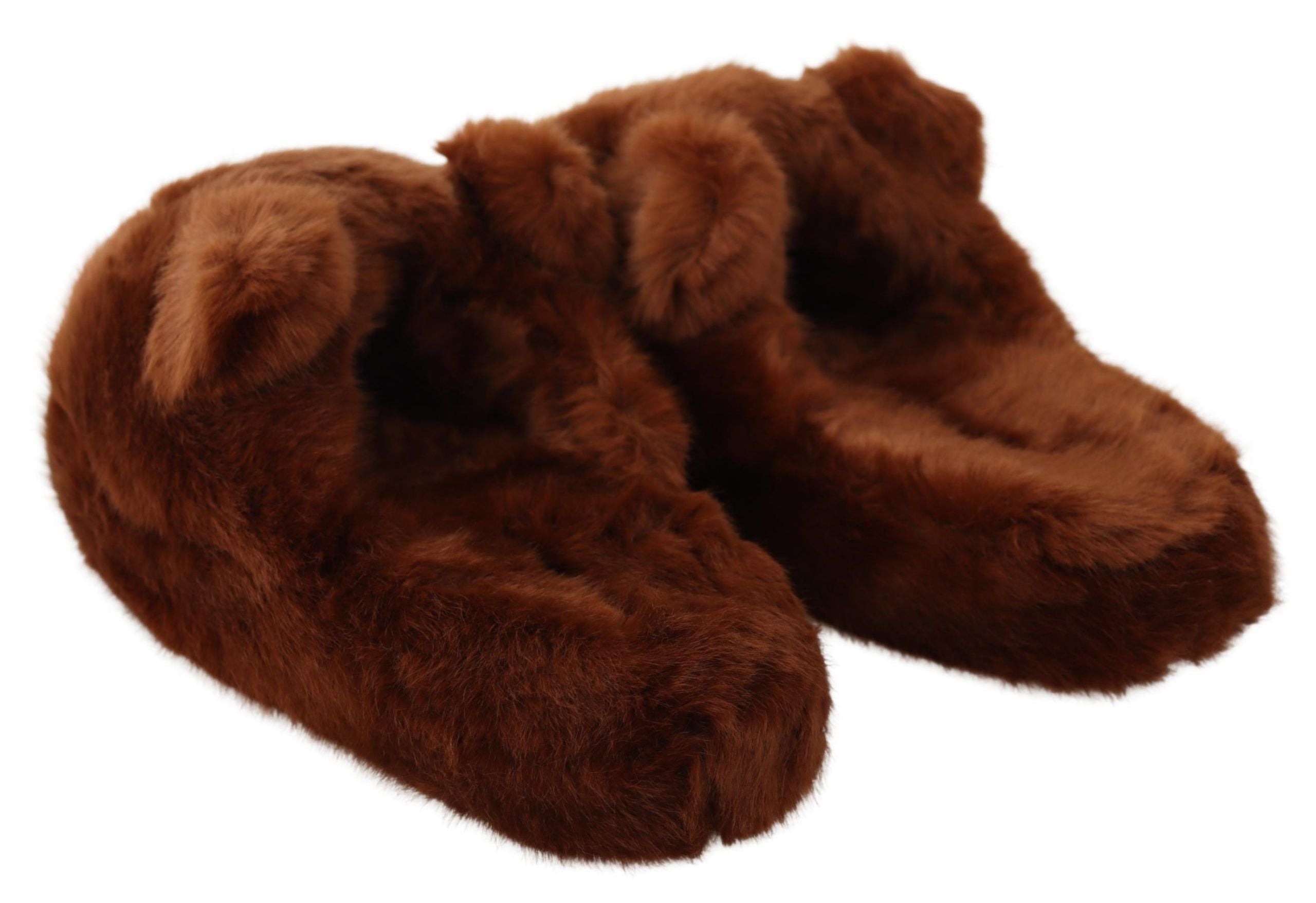 Dolce &amp; Gabbana Teddy Bear Διακοσμημένα καφέ Loafers