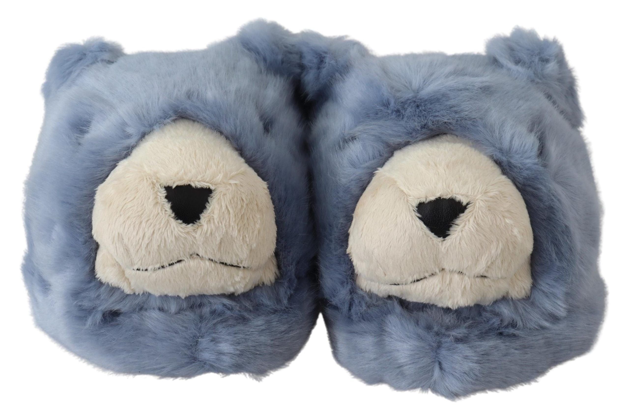 Παπούτσια Dolce &amp; Gabbana Chic Teddy Bear Blue Loafers