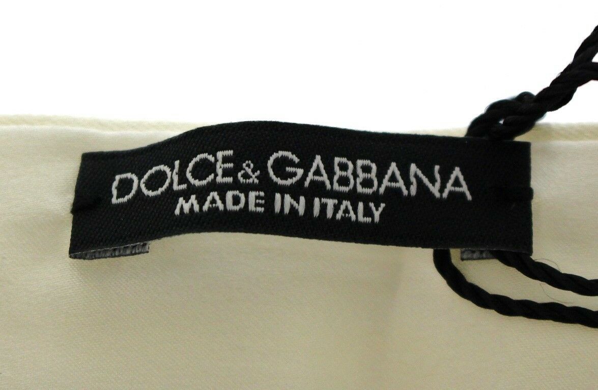 Dolce &amp; Gabbana Exclusive White Silk Evening Cummerbund