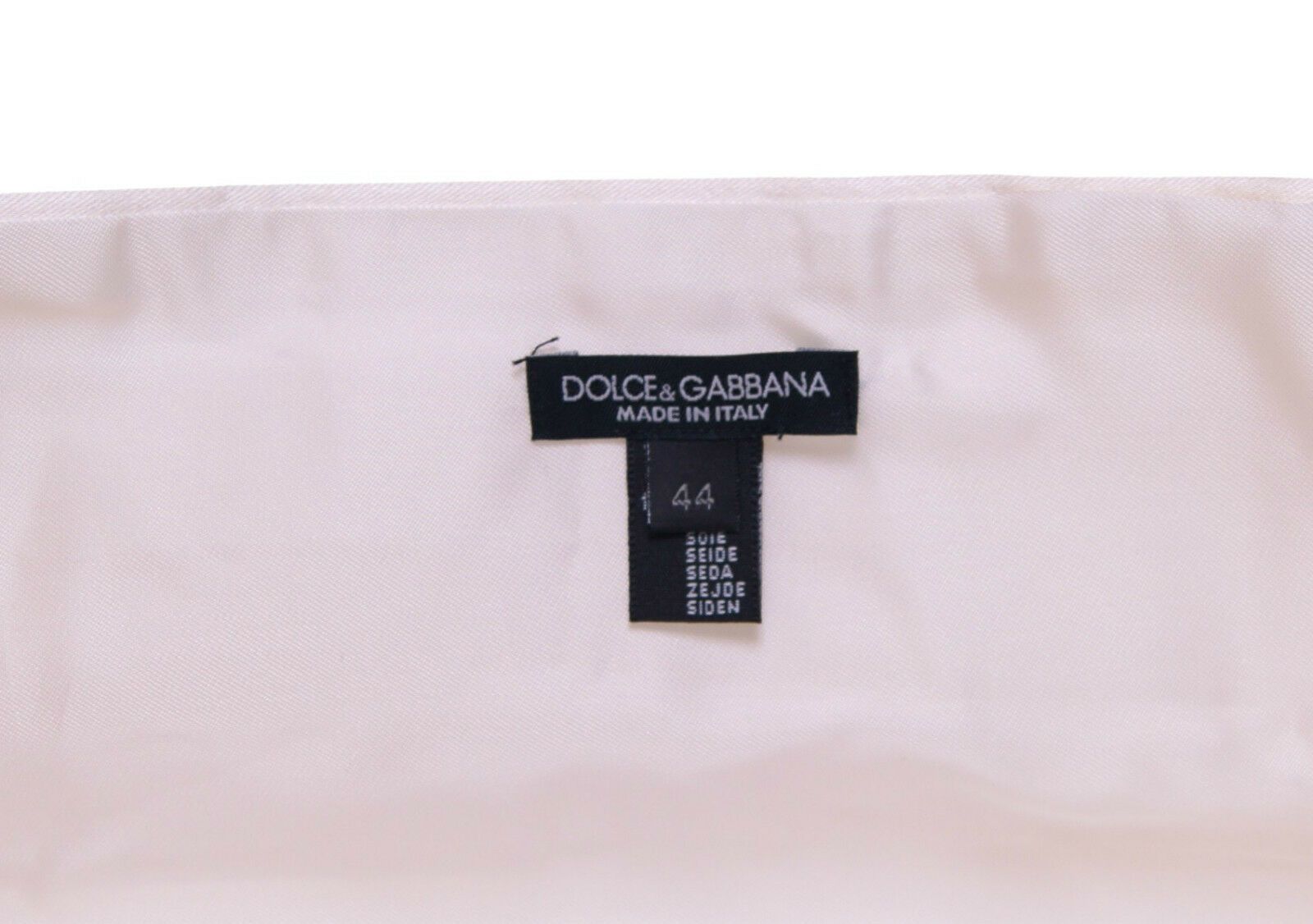 Dolce &amp; Gabbana Elegant White Silk Cummerbund