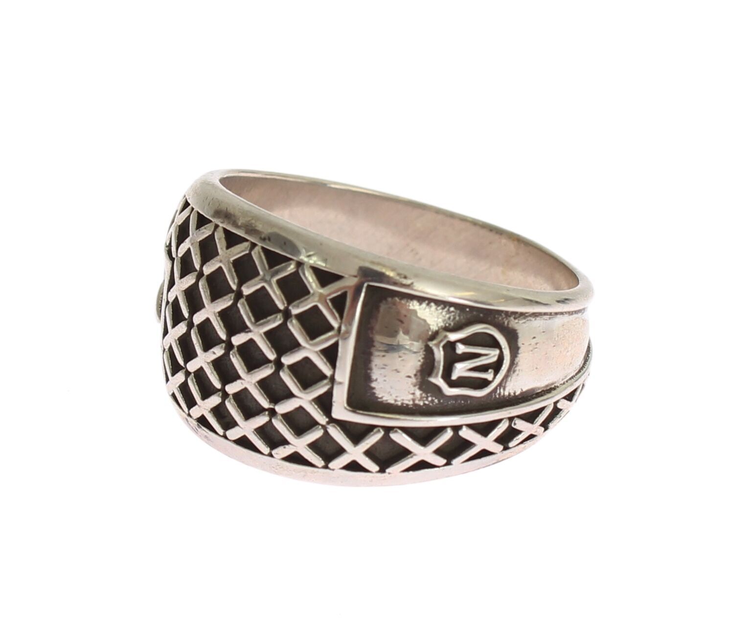 Nialaya Elegant Silver Band με μαύρες πινελιές