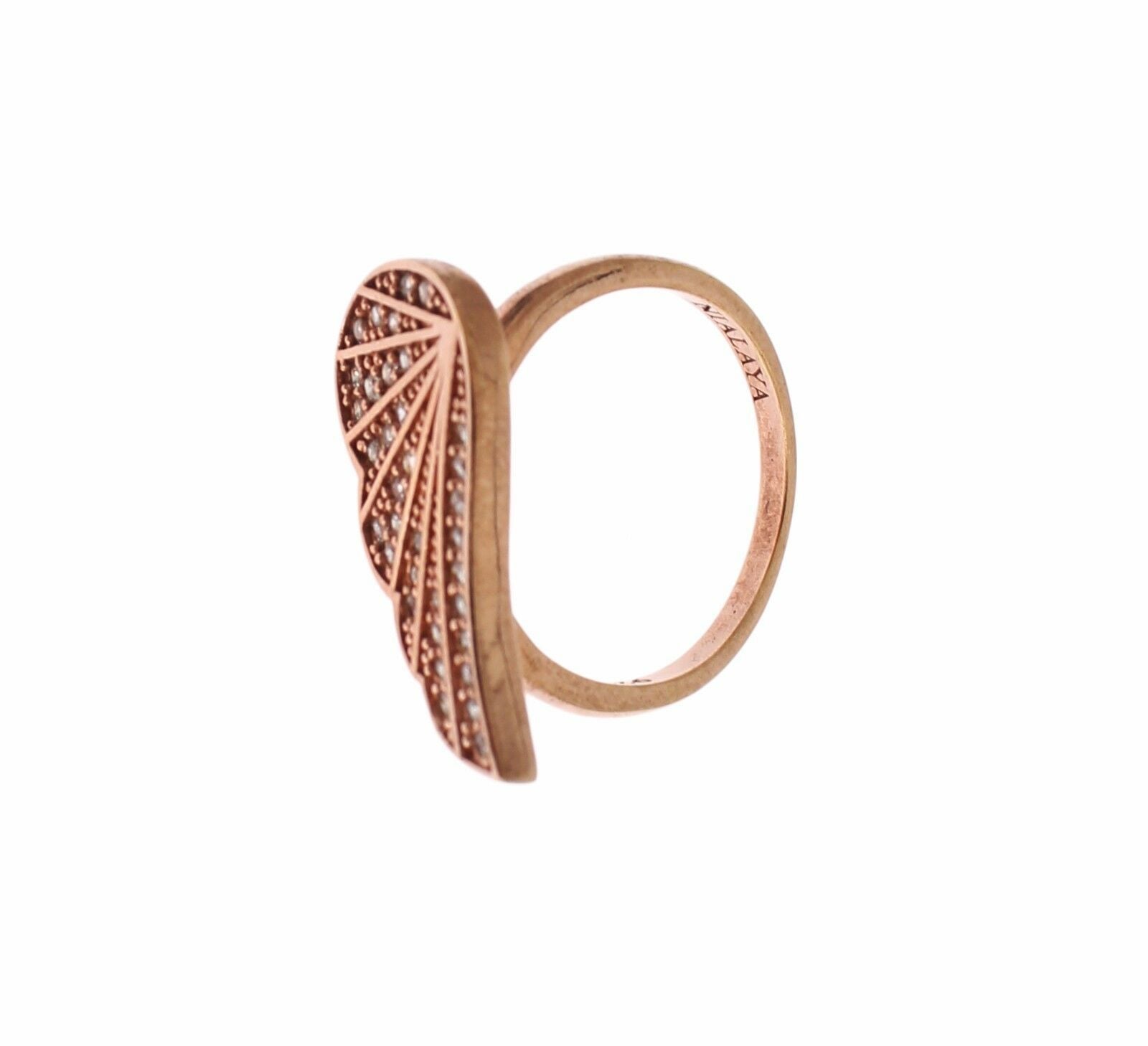 Κρυστάλλινο δαχτυλίδι Nialaya Elegant Pink Gold CZ