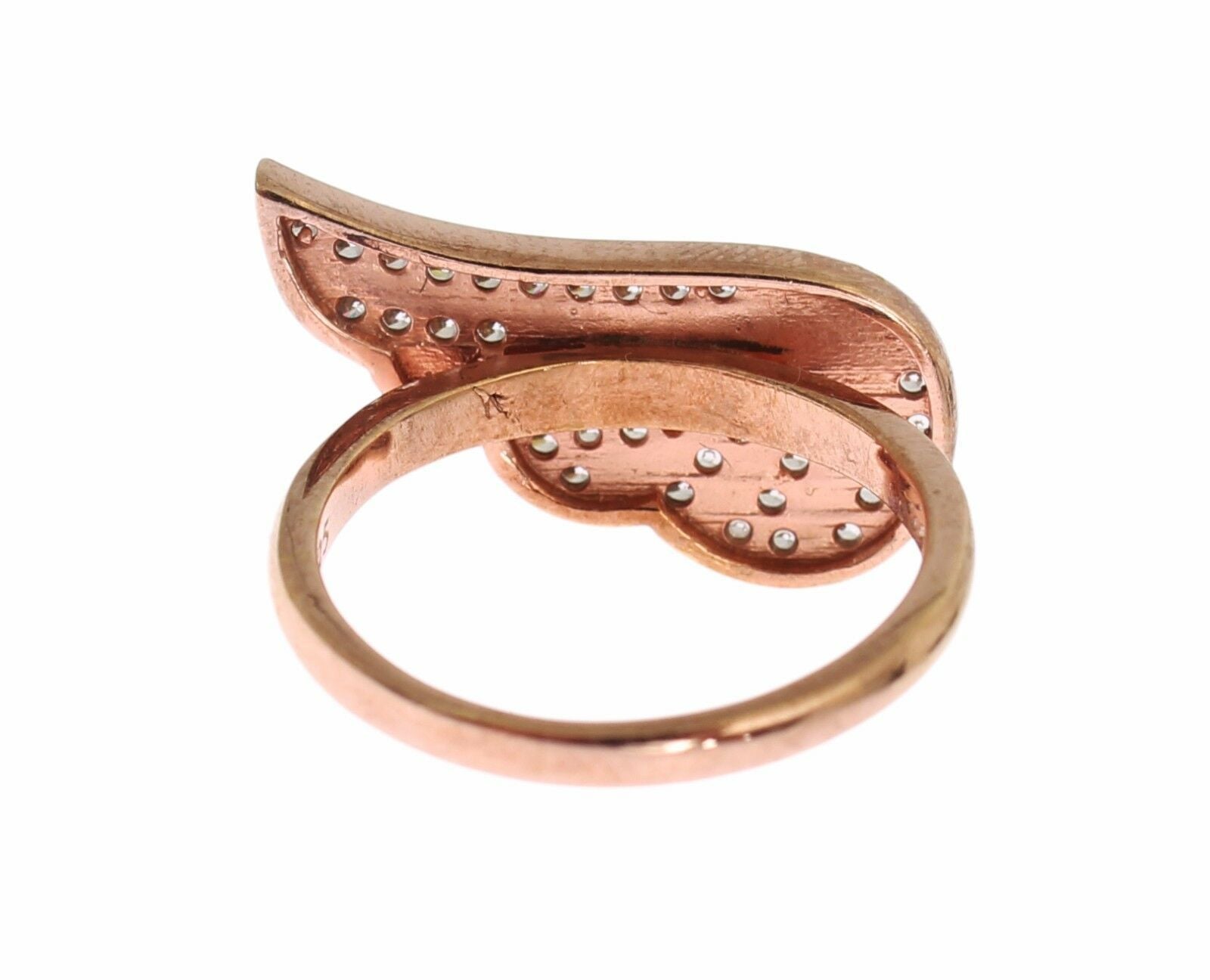 Κρυστάλλινο δαχτυλίδι Nialaya Elegant Pink Gold CZ