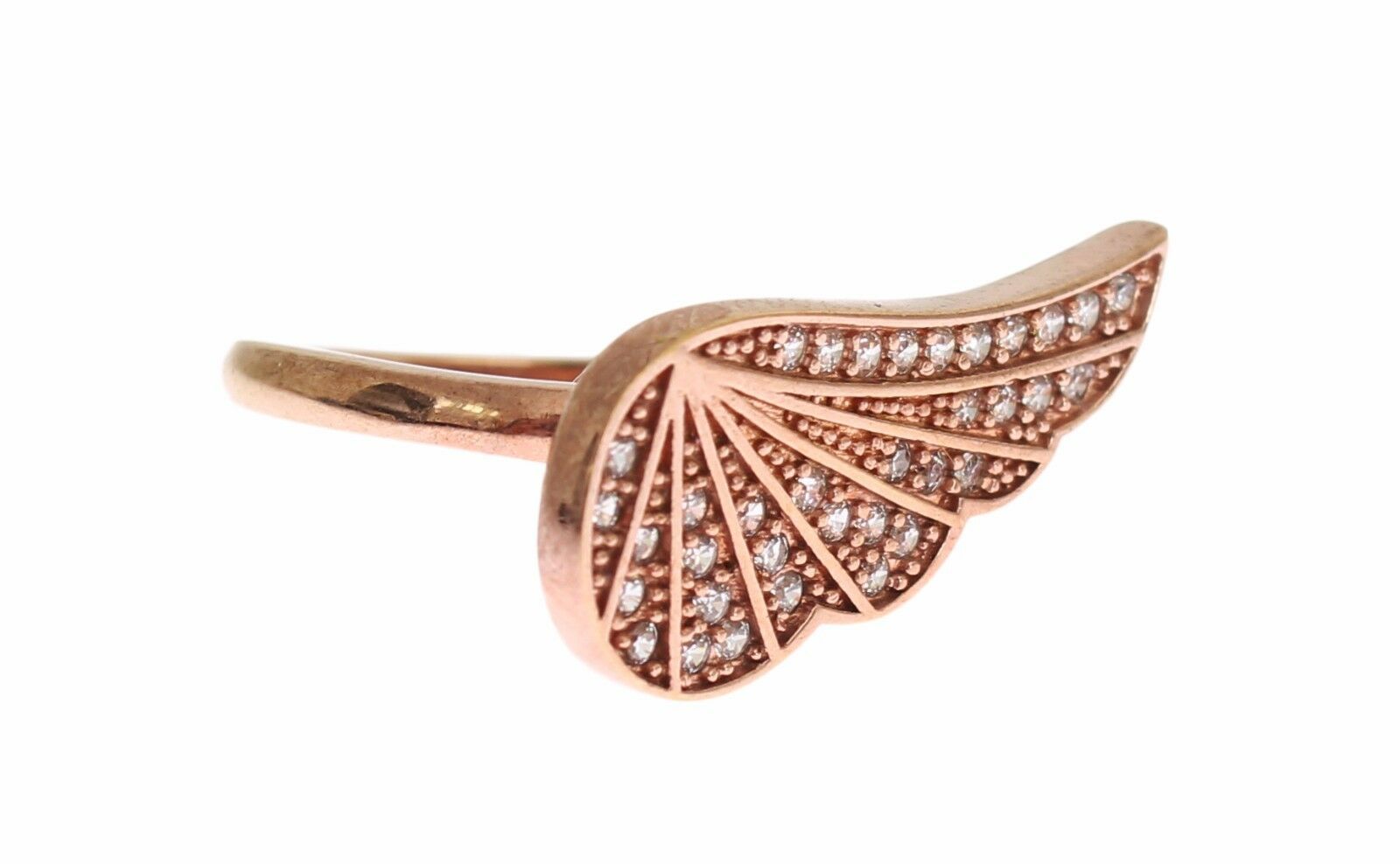 Κρυστάλλινο δαχτυλίδι Nialaya Elegant Pink Gold CZ