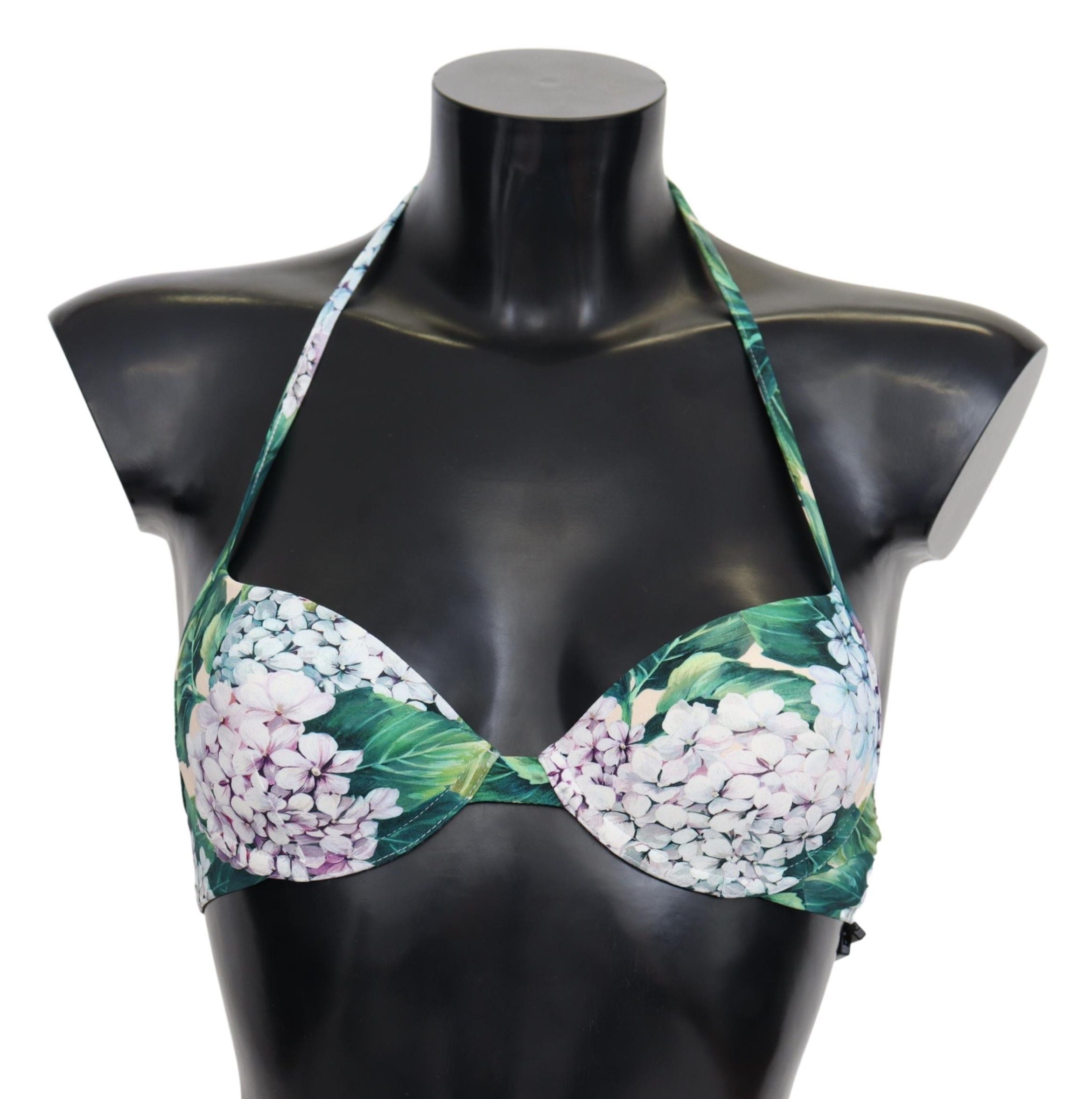 Dolce &amp; Gabbana Chic Floral Bikini Top - Summer Swimwear Delight