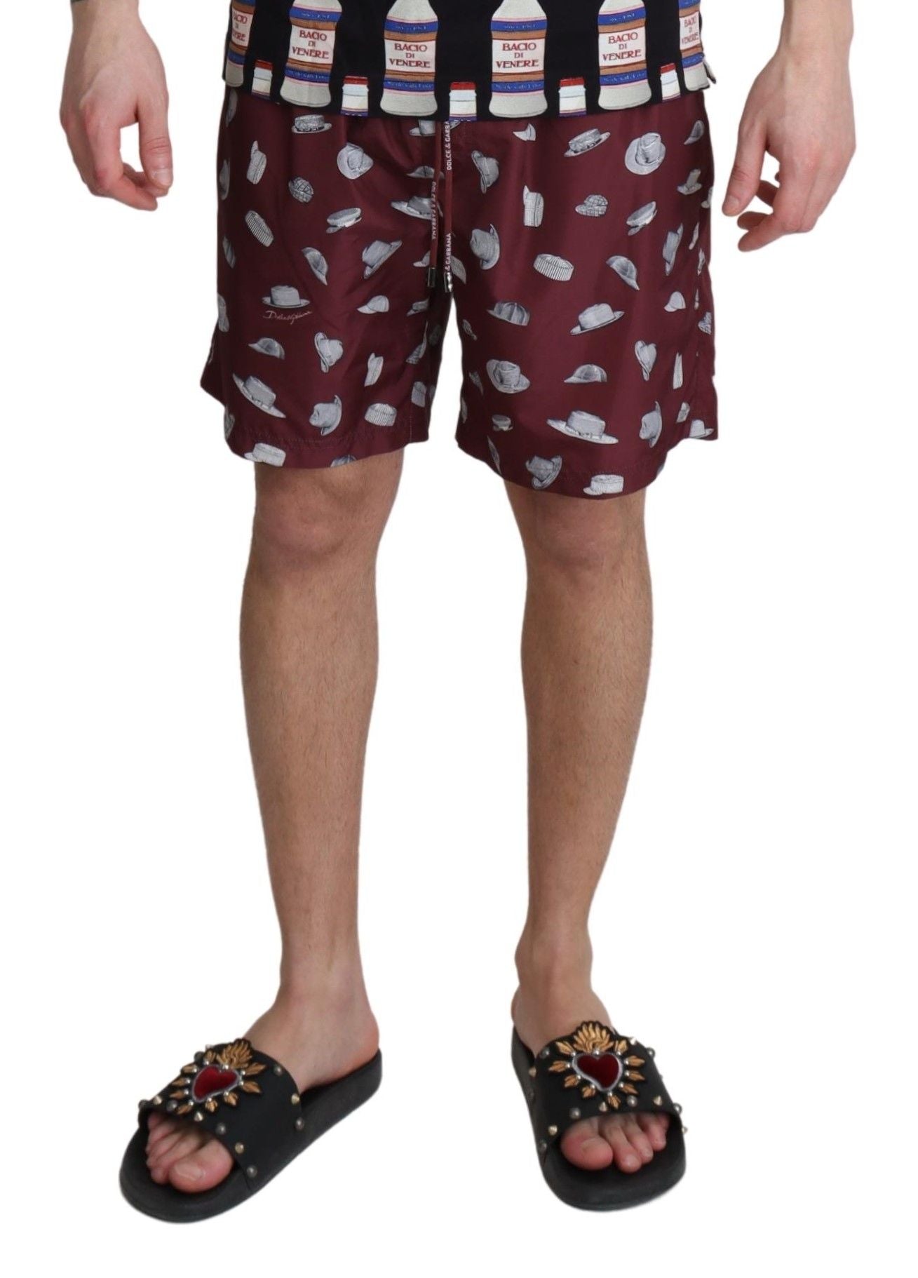 Κομψά μπαούλα παραλίας Dolce &amp; Gabbana Maroon