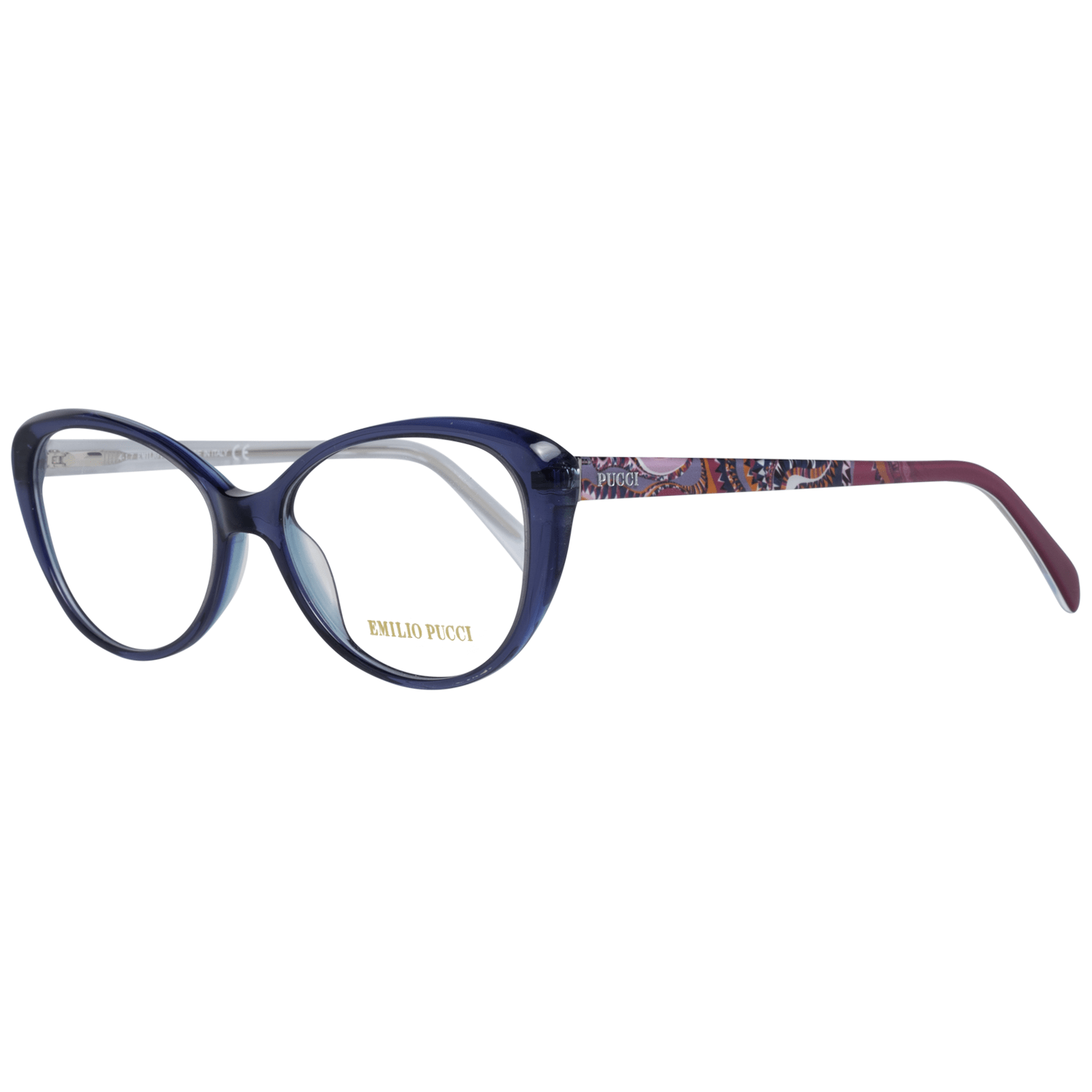 Γυναικεία γυαλιά σχεδιαστών Emilio Pucci Chic Blue Full-Rim