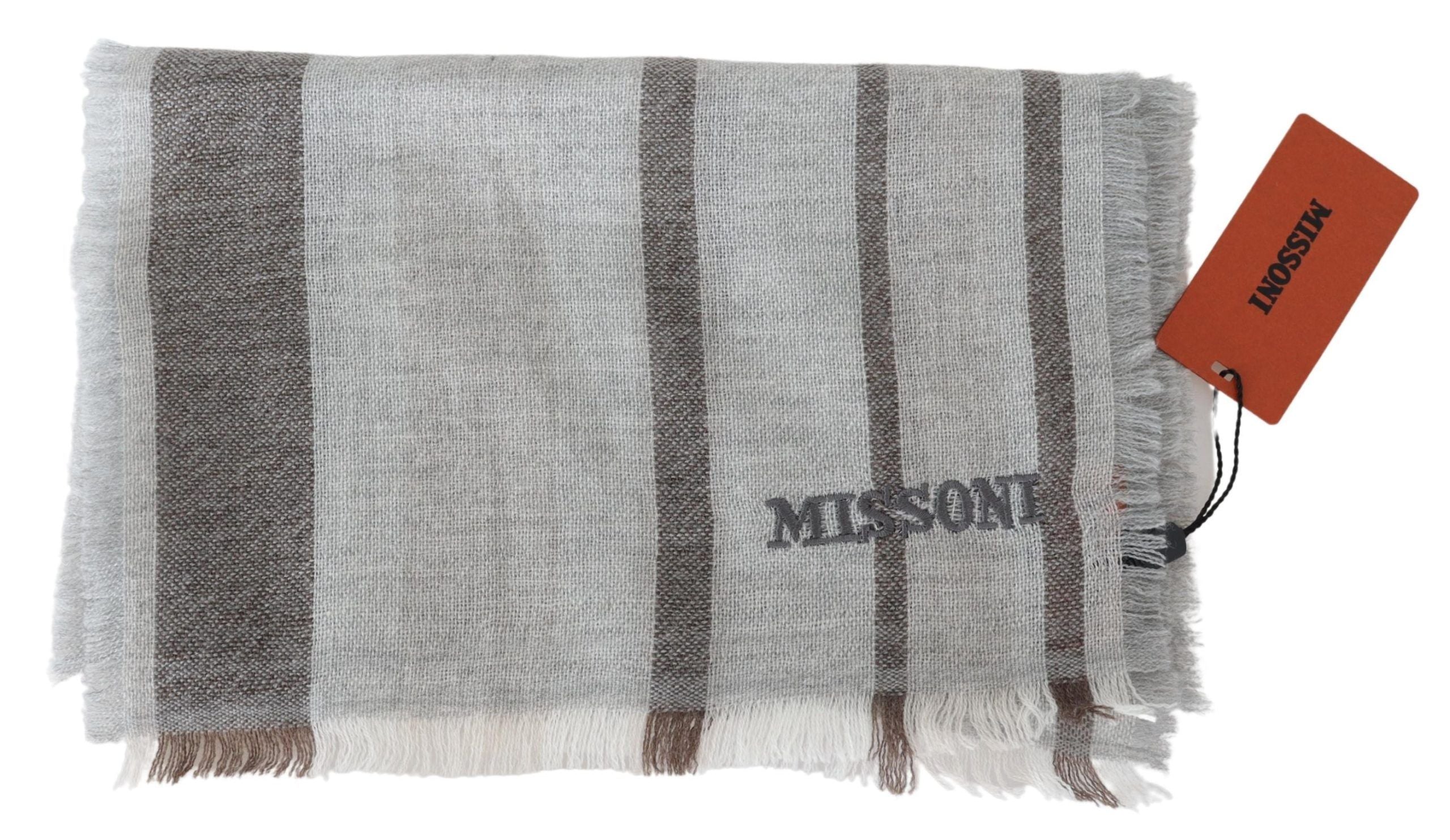 Missoni Πολύχρωμο Μάλλινο Φουλάρι με κρόσσια Unisex