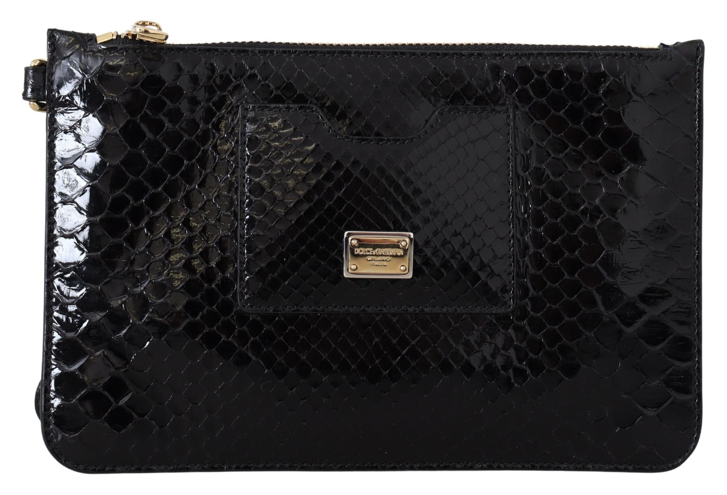 Πορτοφόλι Dolce &amp; Gabbana Exotic Leather Black Wristlet