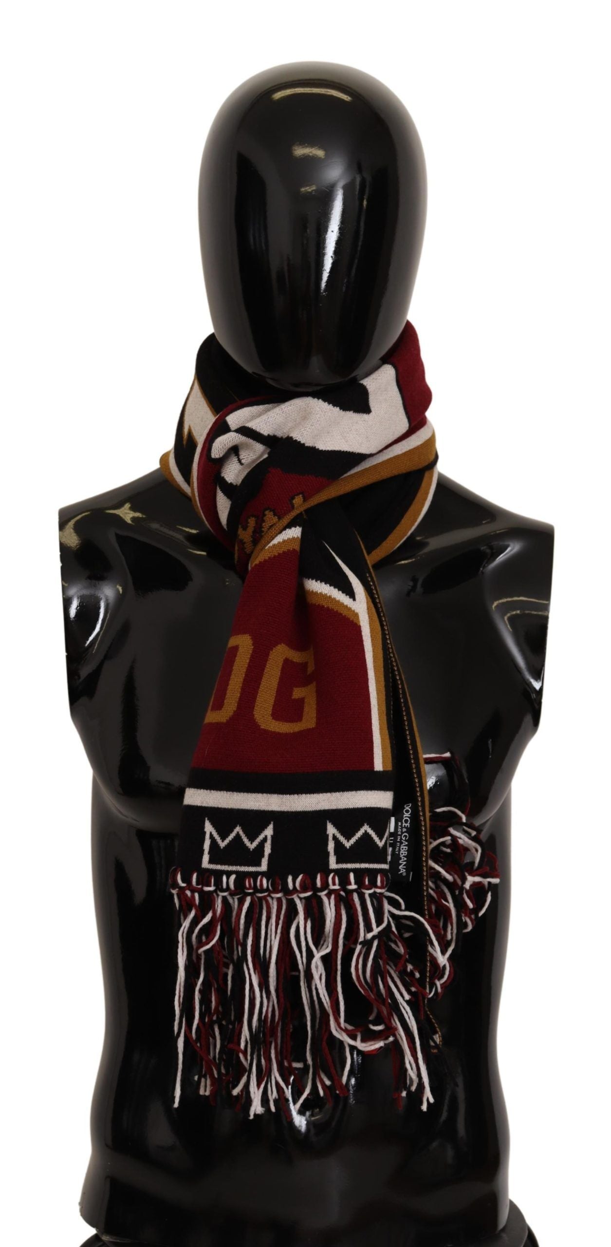 Dolce &amp; Gabbana Elegant DG King Wool &amp; Cashmere Scarf