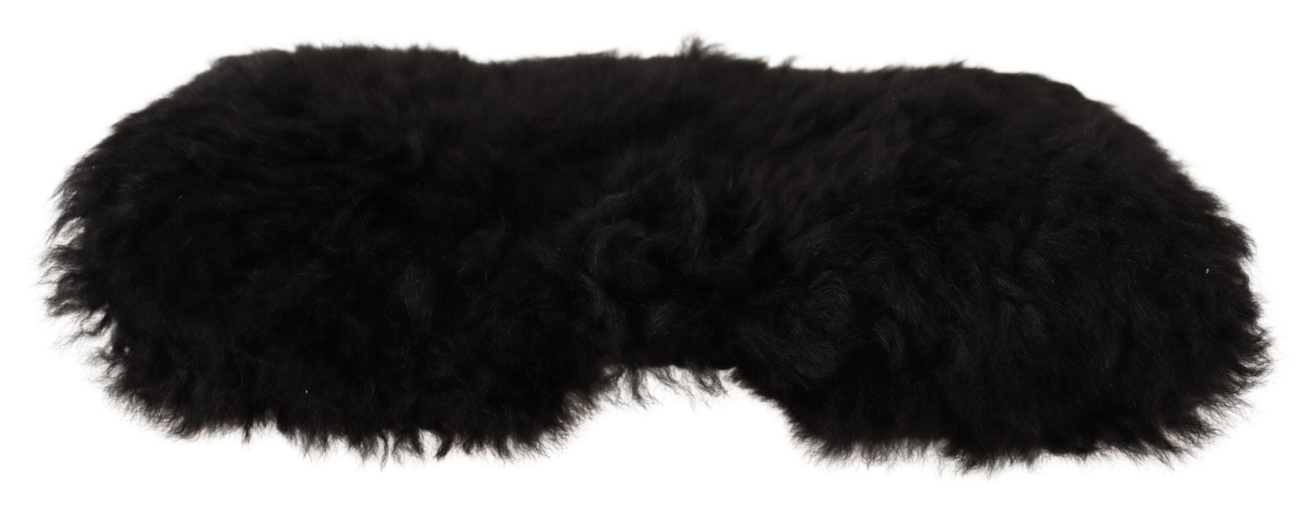 Dolce &amp; Gabbana Elegant Black Cashmere Alpaca Fur Beanie