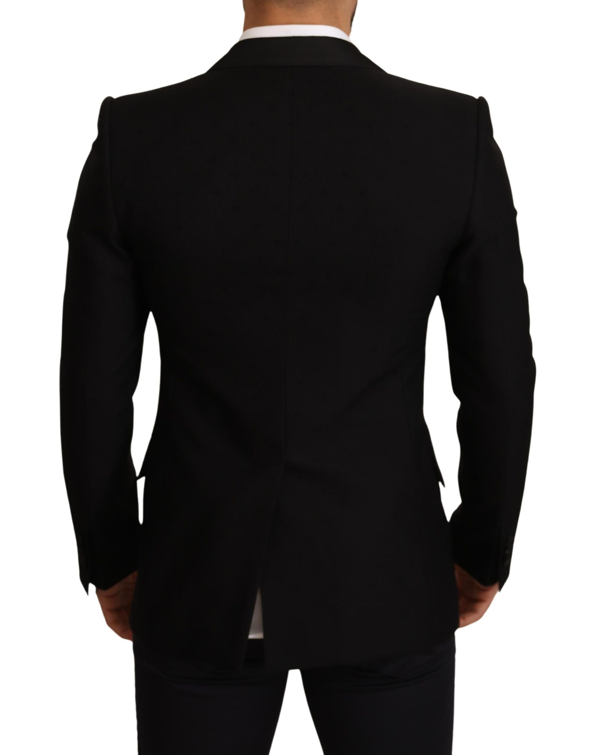 Dolce &amp; Gabbana Elegant Slim Fit Black Blazer Jacket