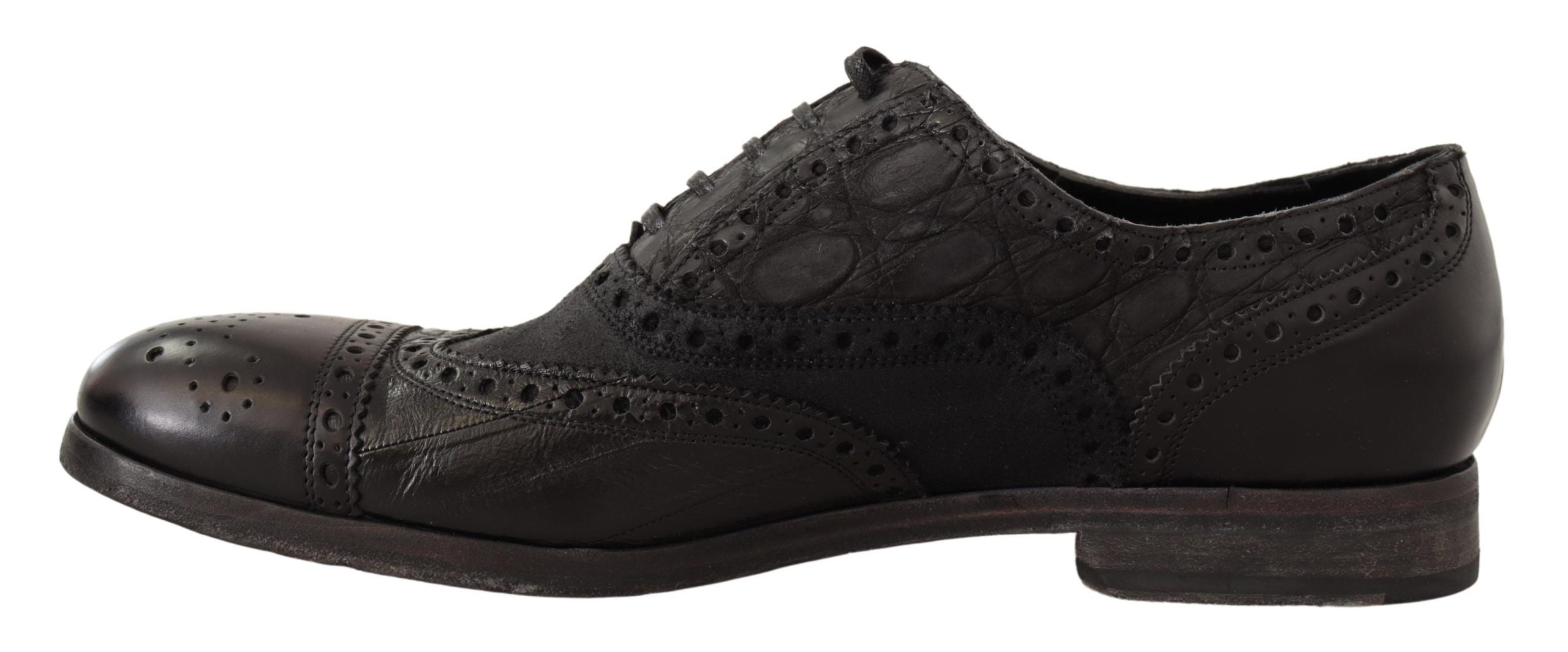 Παπούτσια φόρεμα Dolce &amp; Gabbana Exotic Leather Brogue Derby