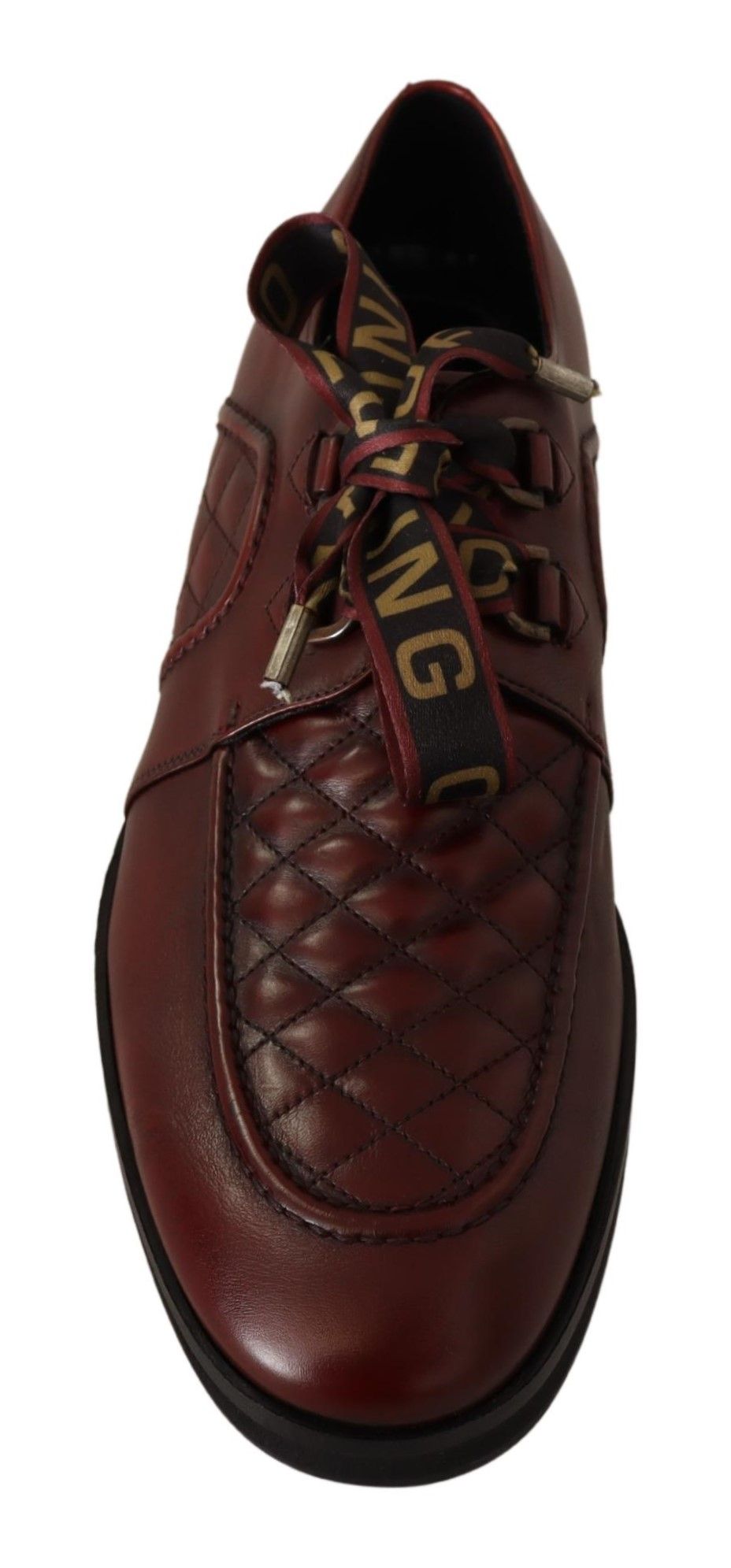 Κομψά δερμάτινα παπούτσια Bordeaux Derby Dolce &amp; Gabbana