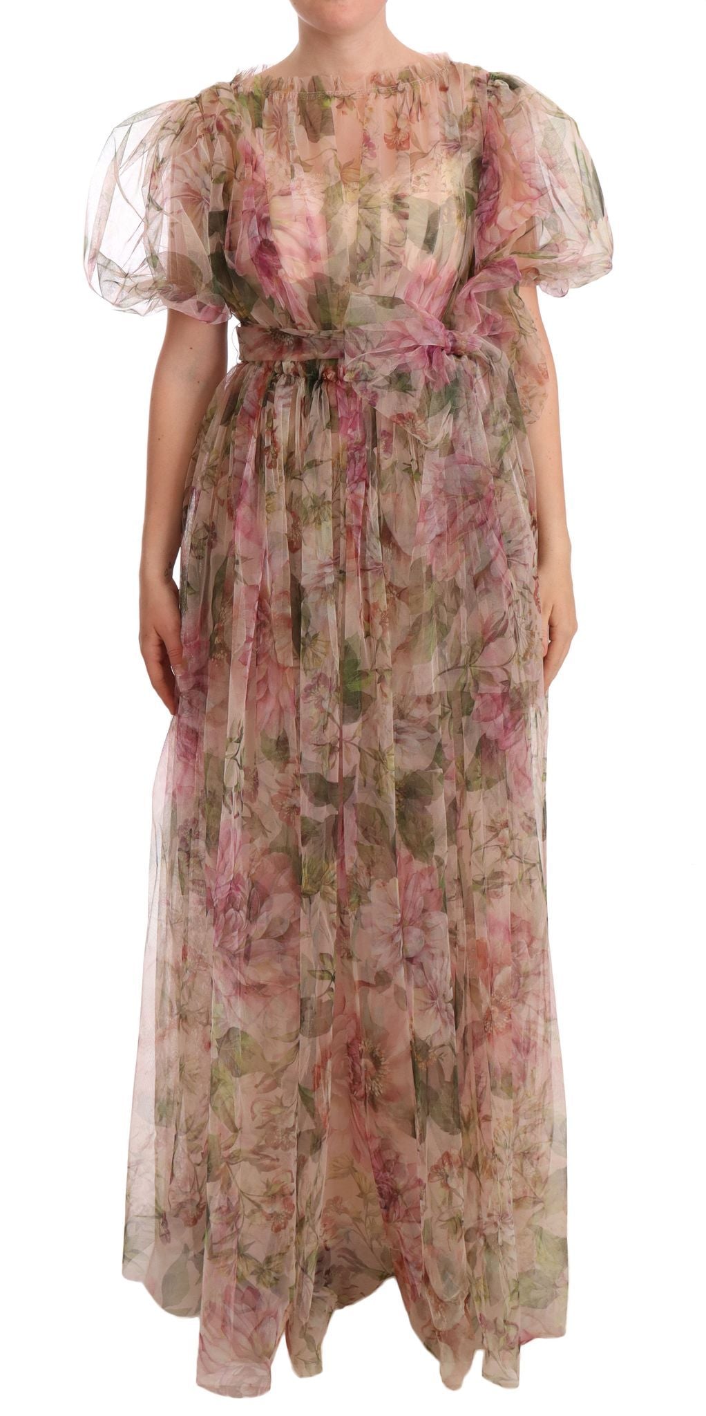 Φόρεμα Dolce &amp; Gabbana Floral print Nylon Maxi φόρεμα