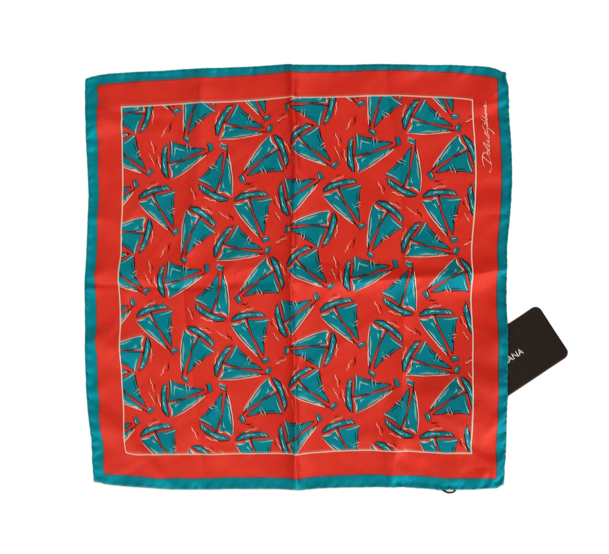 Dolce &amp; Gabbana Sunset Marina Silk Pocket Square