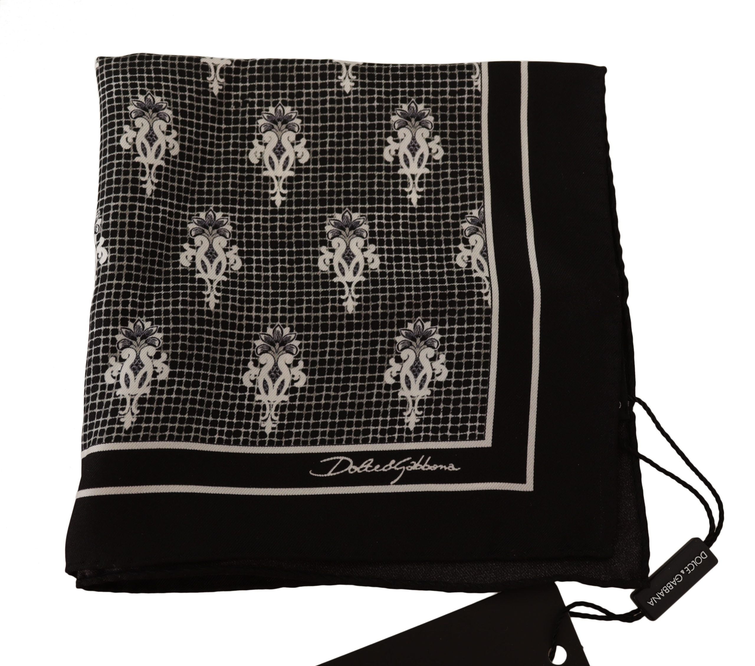 Dolce & Gabbana Elegant Silk Pocket Square Handkerchief