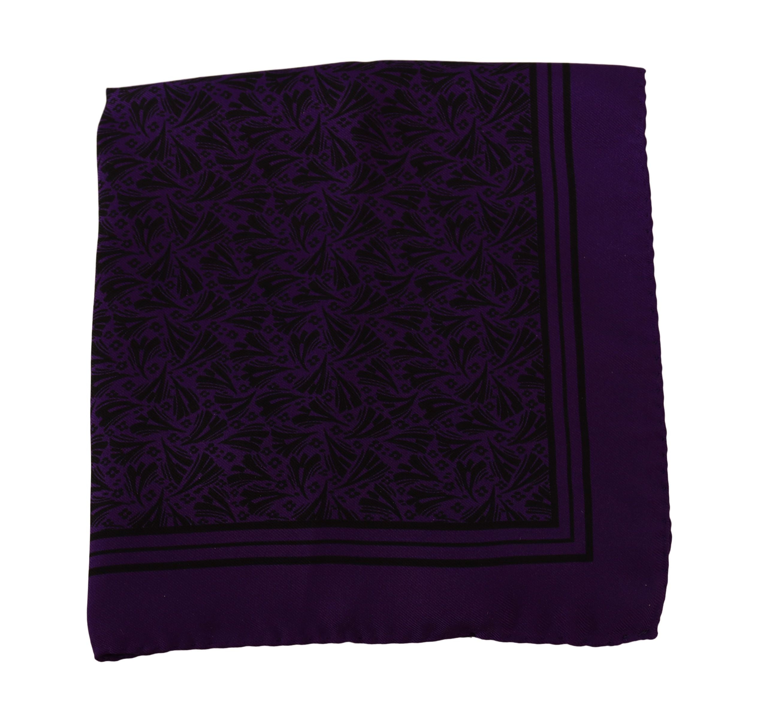 Dolce &amp; Gabbana Elegant Silk Pocket Square σε μωβ