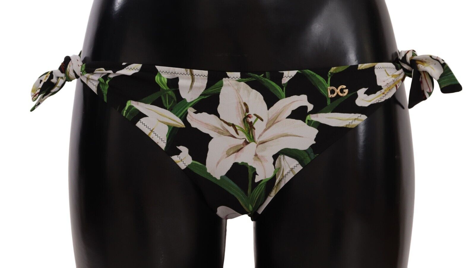 Dolce &amp; Gabbana Elegant Lily-Print Bikini Bottom