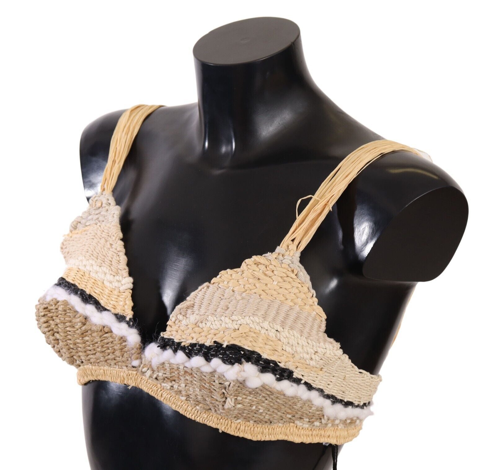 Dolce &amp; Gabbana Chic Beige Crochet Top