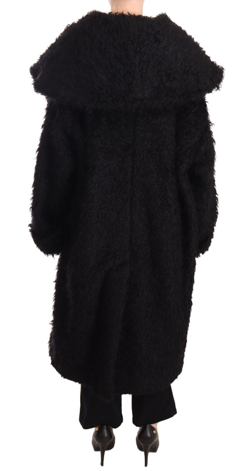 Μπουφάν Dolce & Gabbana Sleek Runway Fur Cape Trench Jacket