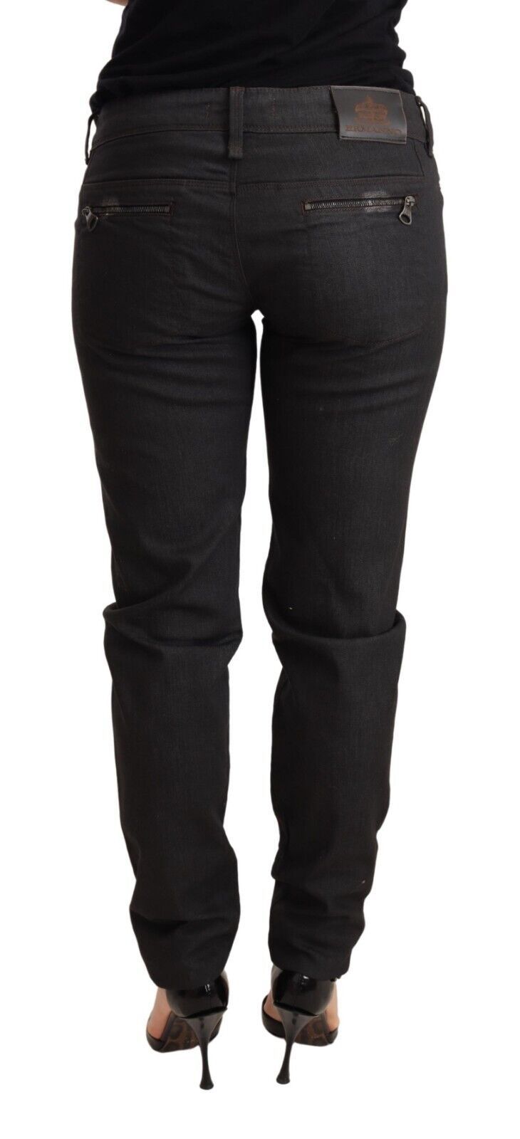 Κομψό Μαύρο Skinny Jeans Ermanno Scervino Scervino