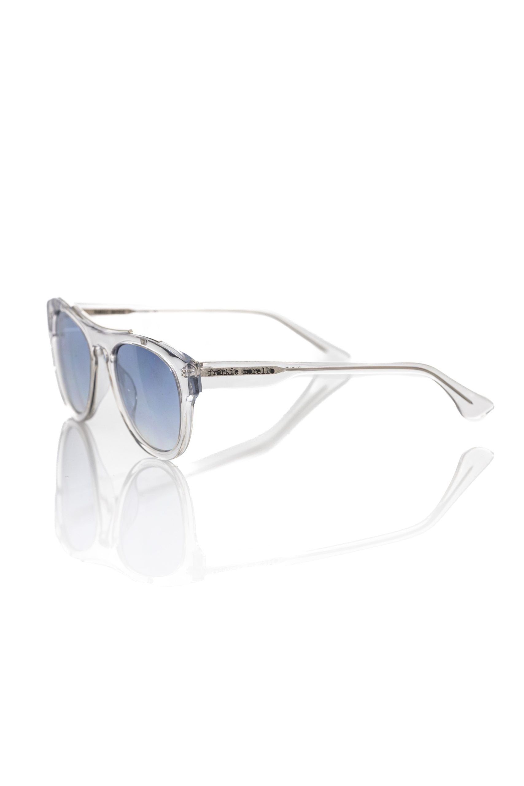 Frankie Morello White Acetate Men's Sunglass